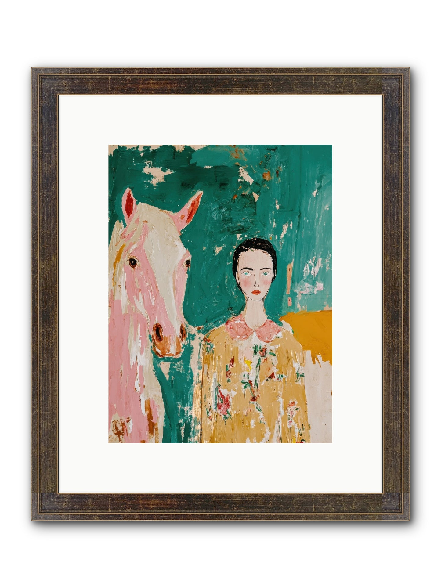 Sage & Stone Framed Print - Slimwoods Black/Gold 9x12