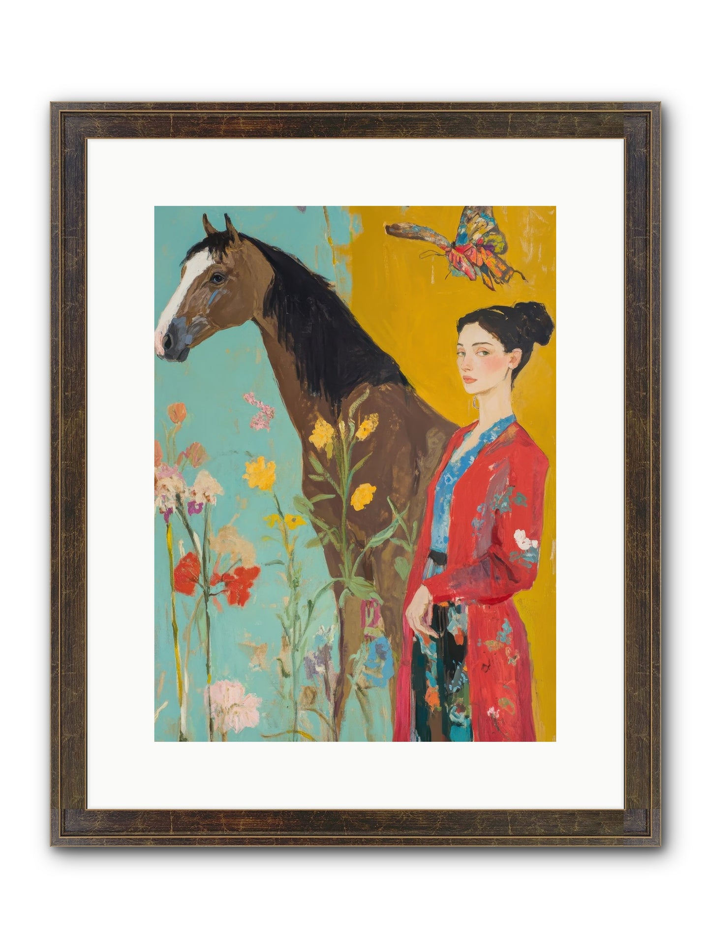 Sagebrush Collector Framed Print - Slimwoods Black/Gold 12x16