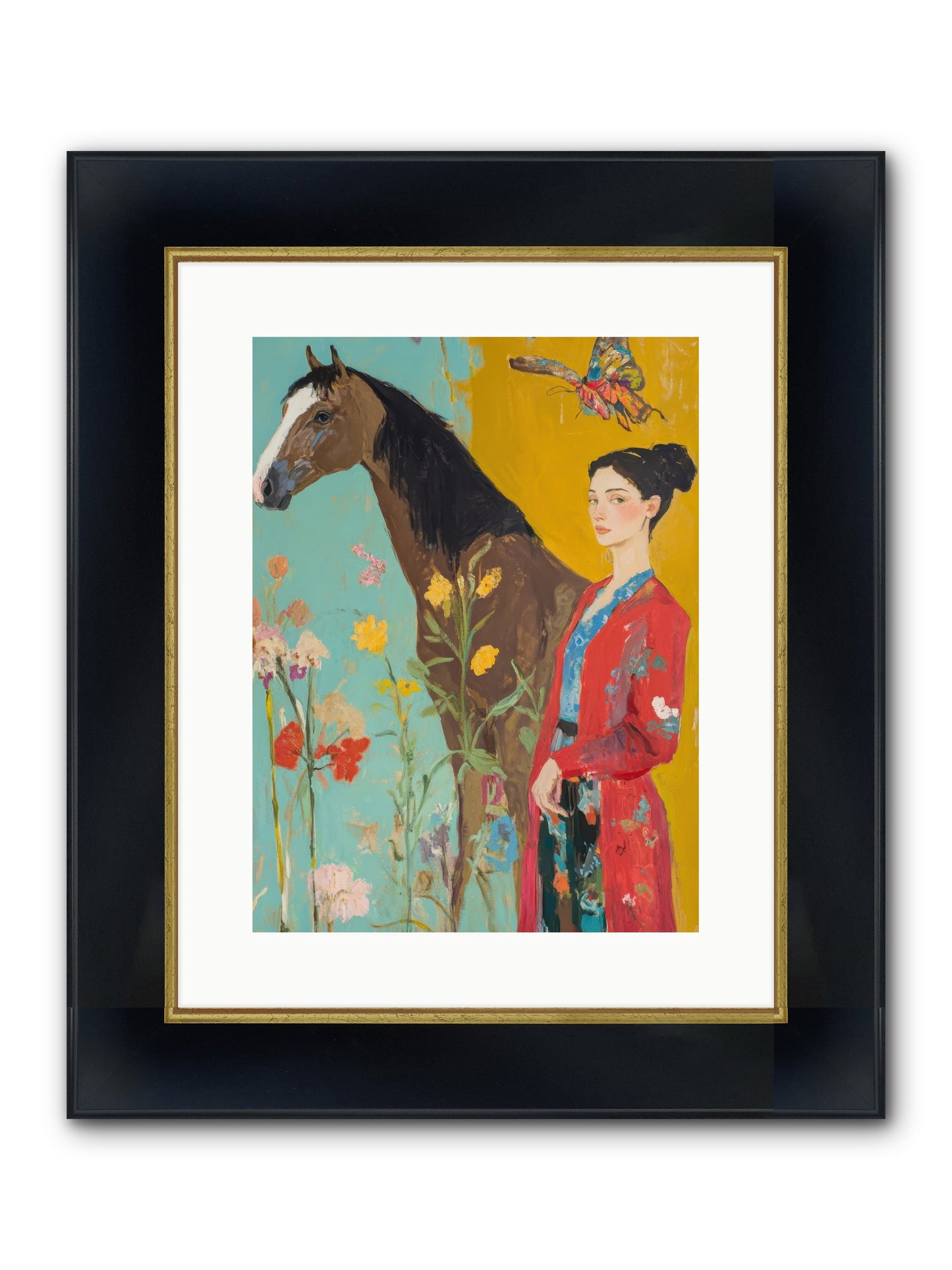 Sagebrush Collector Framed Print - Wide Black w/Gold 12x16