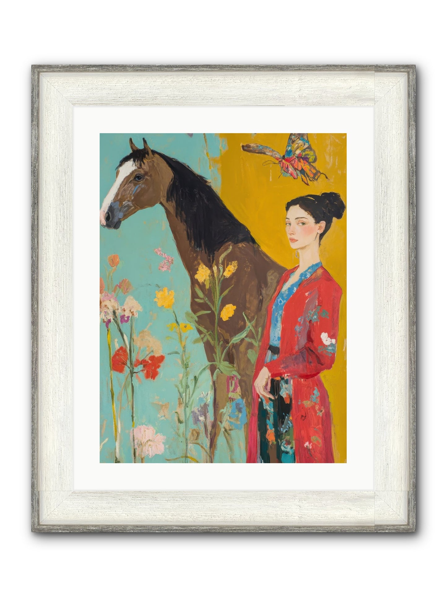 Sagebrush Collector Framed Print - Driftwood White 18x24