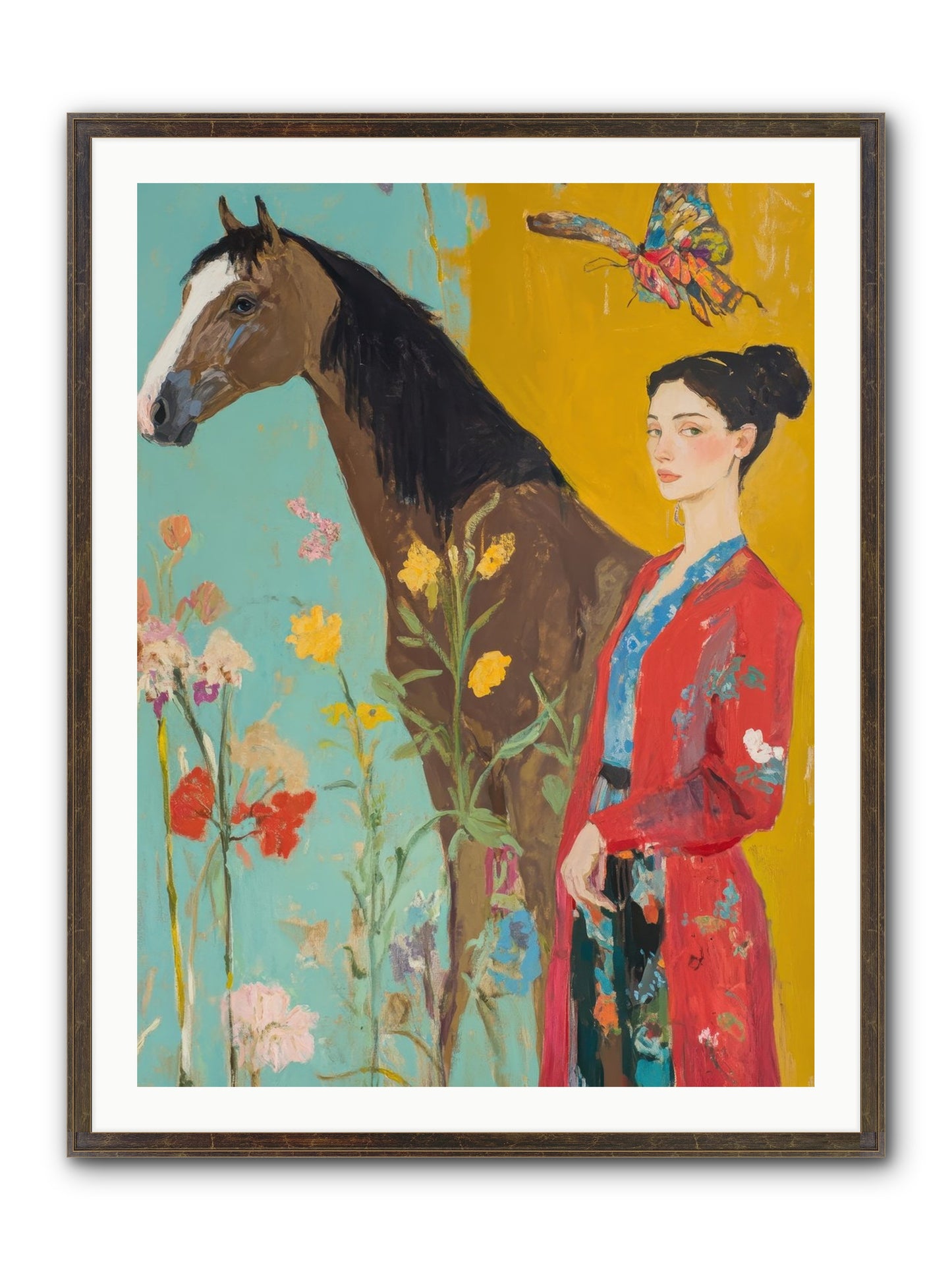 Sagebrush Collector Framed Print - Slimwoods Black/Gold 30x40
