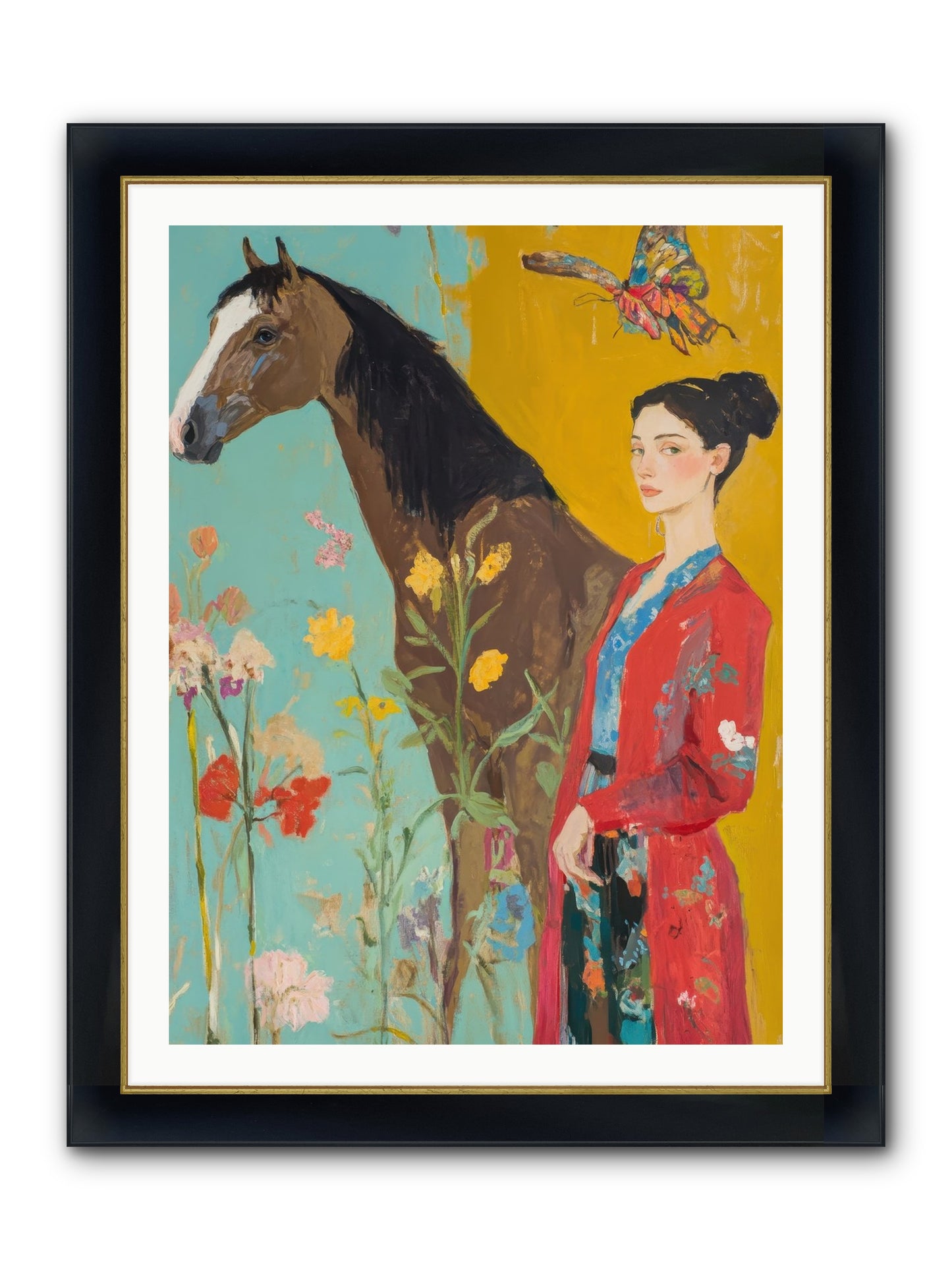Sagebrush Collector Framed Print - Wide Black w/Gold 30x40
