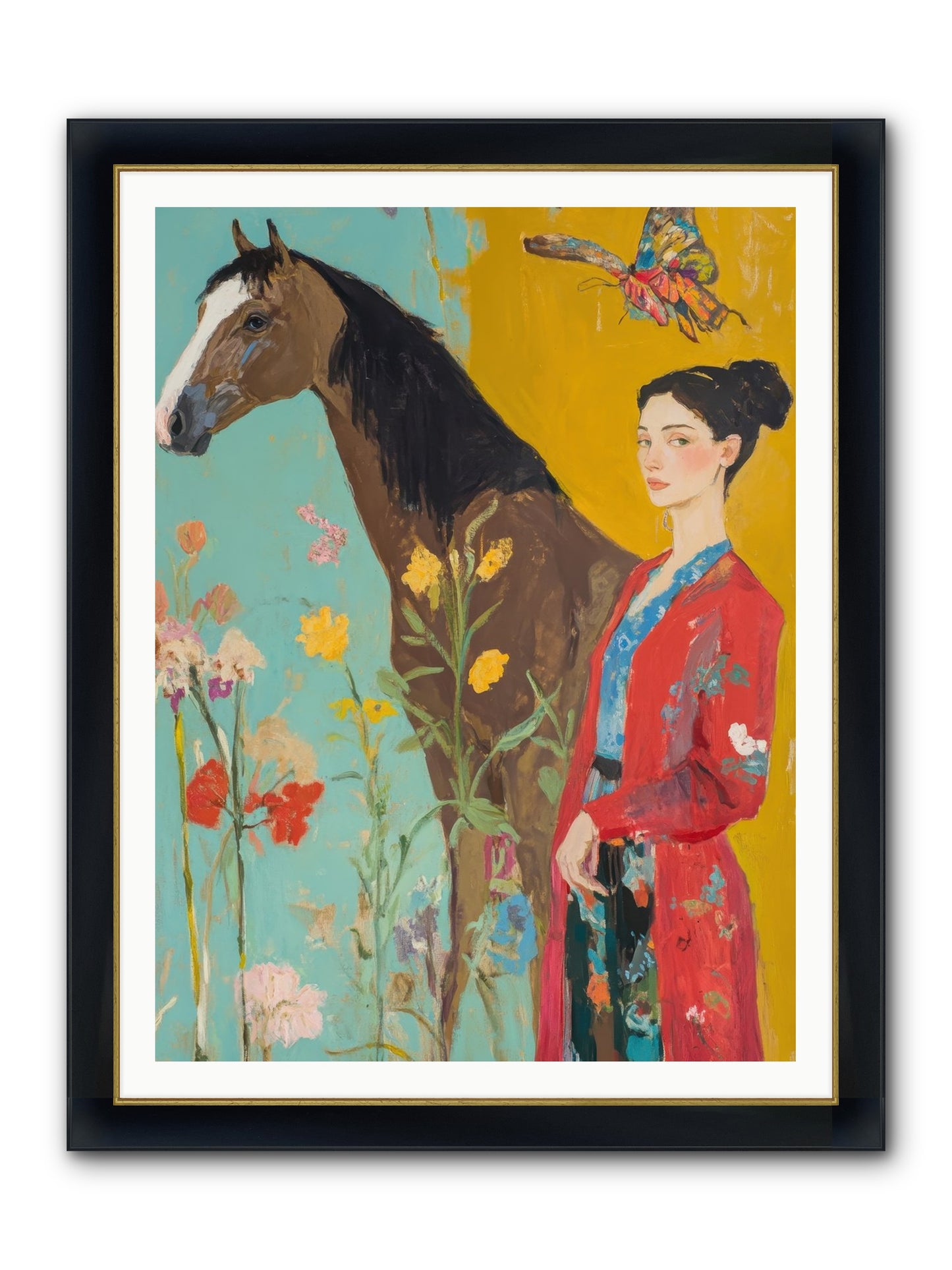 Sagebrush Collector Framed Print - Wide Black w/Gold 36x48