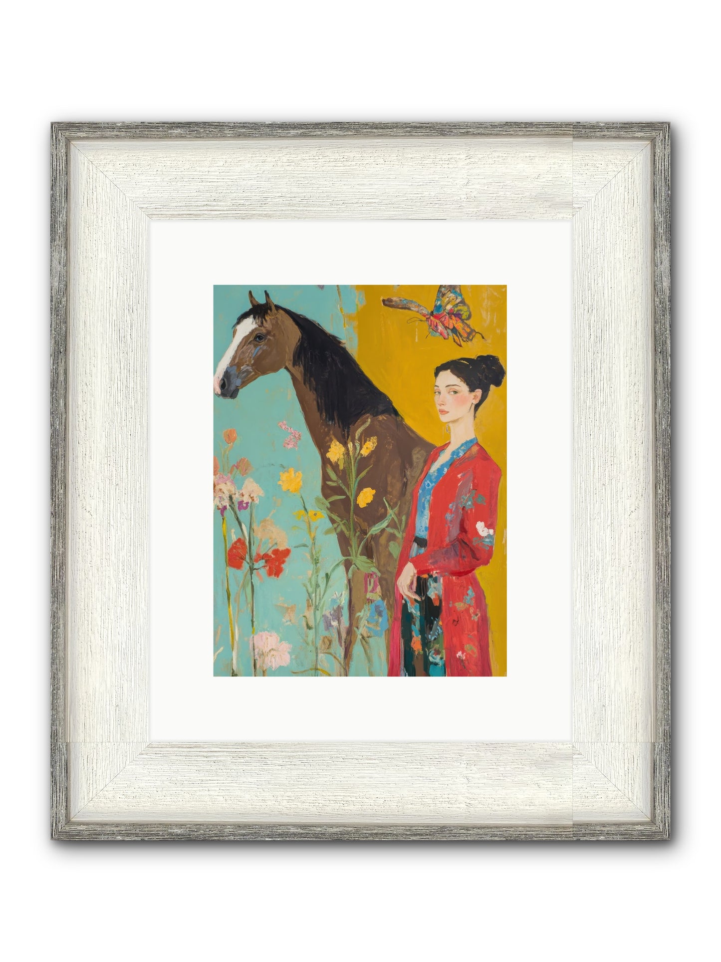Sagebrush Collector Framed Print - Driftwood White 9x12