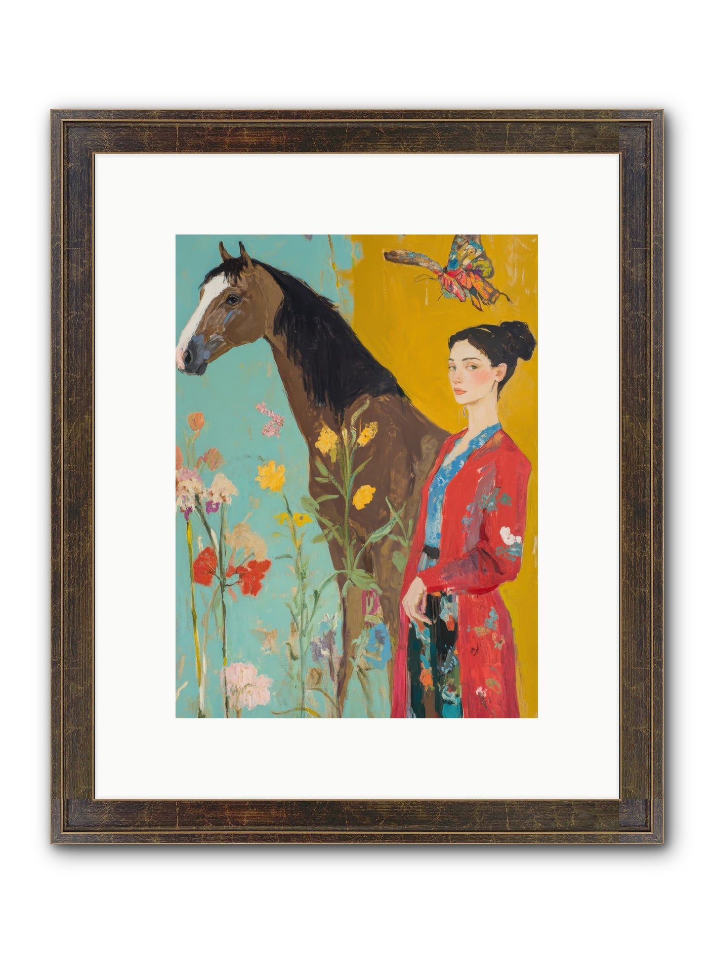 Sagebrush Collector Framed Print - Slimwoods Black/Gold 9x12