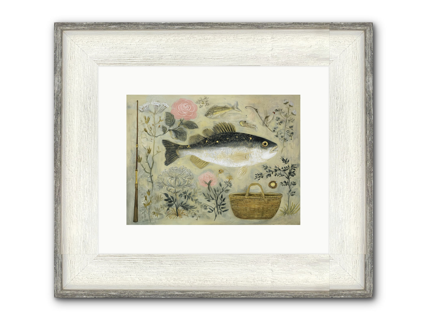 Sailor's Journal Framed Print - Driftwood White 12x9