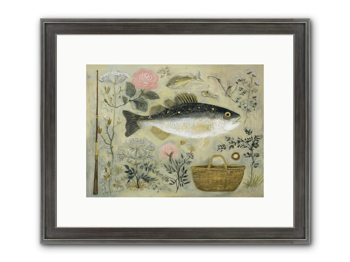 Sailor's Journal Framed Print - Slimwoods Black/Silver 12x9