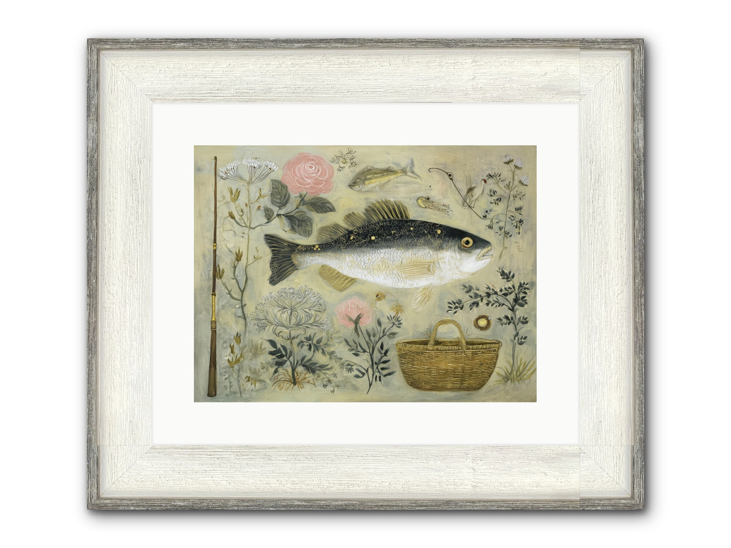 Sailor's Journal Framed Print - Driftwood White 16x12