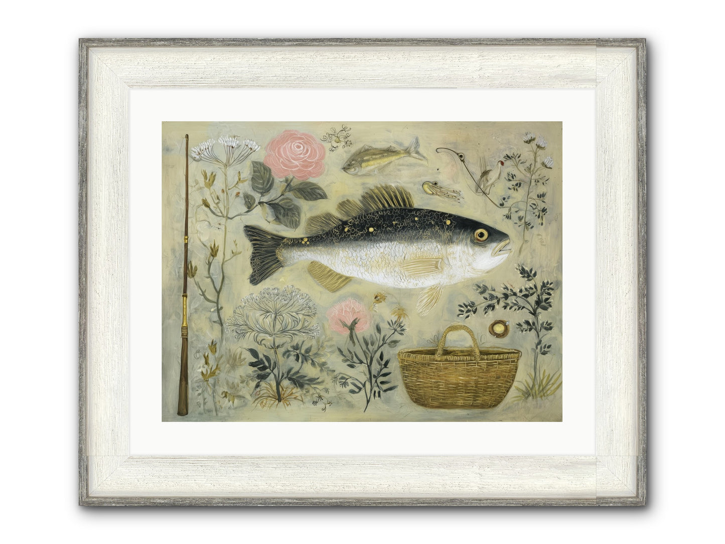 Sailor's Journal Framed Print - Driftwood White 24x18
