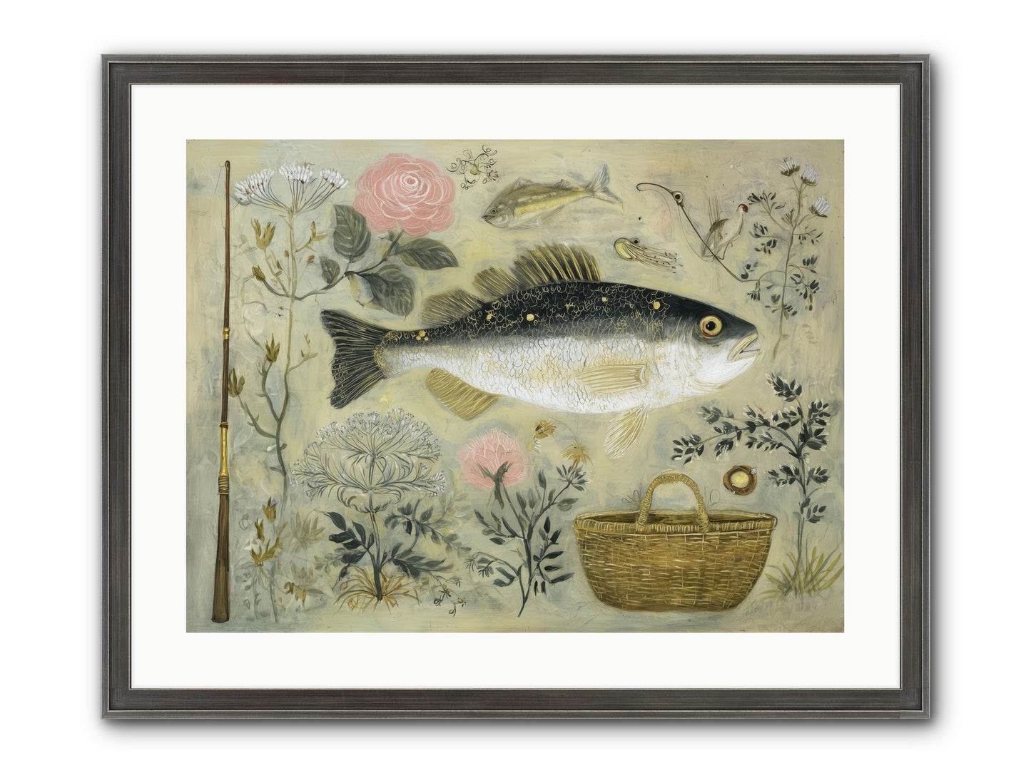 Sailor's Journal Framed Print - Slimwoods Black/Silver 24x18