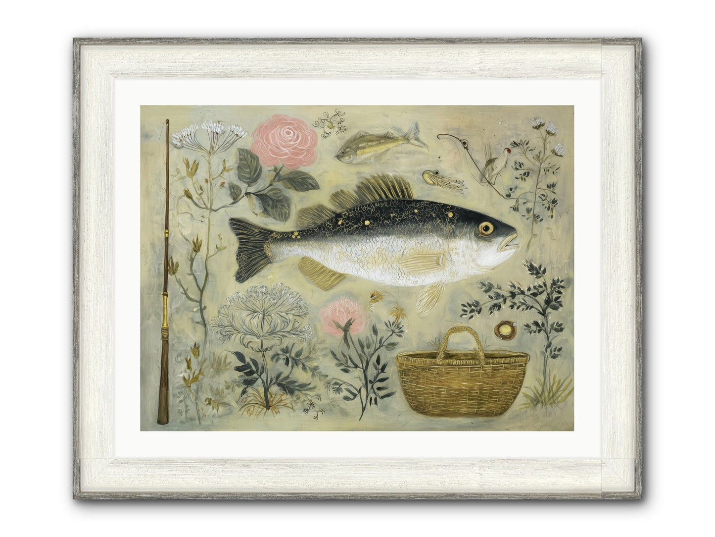 Sailor's Journal Framed Print - Driftwood White 32x24