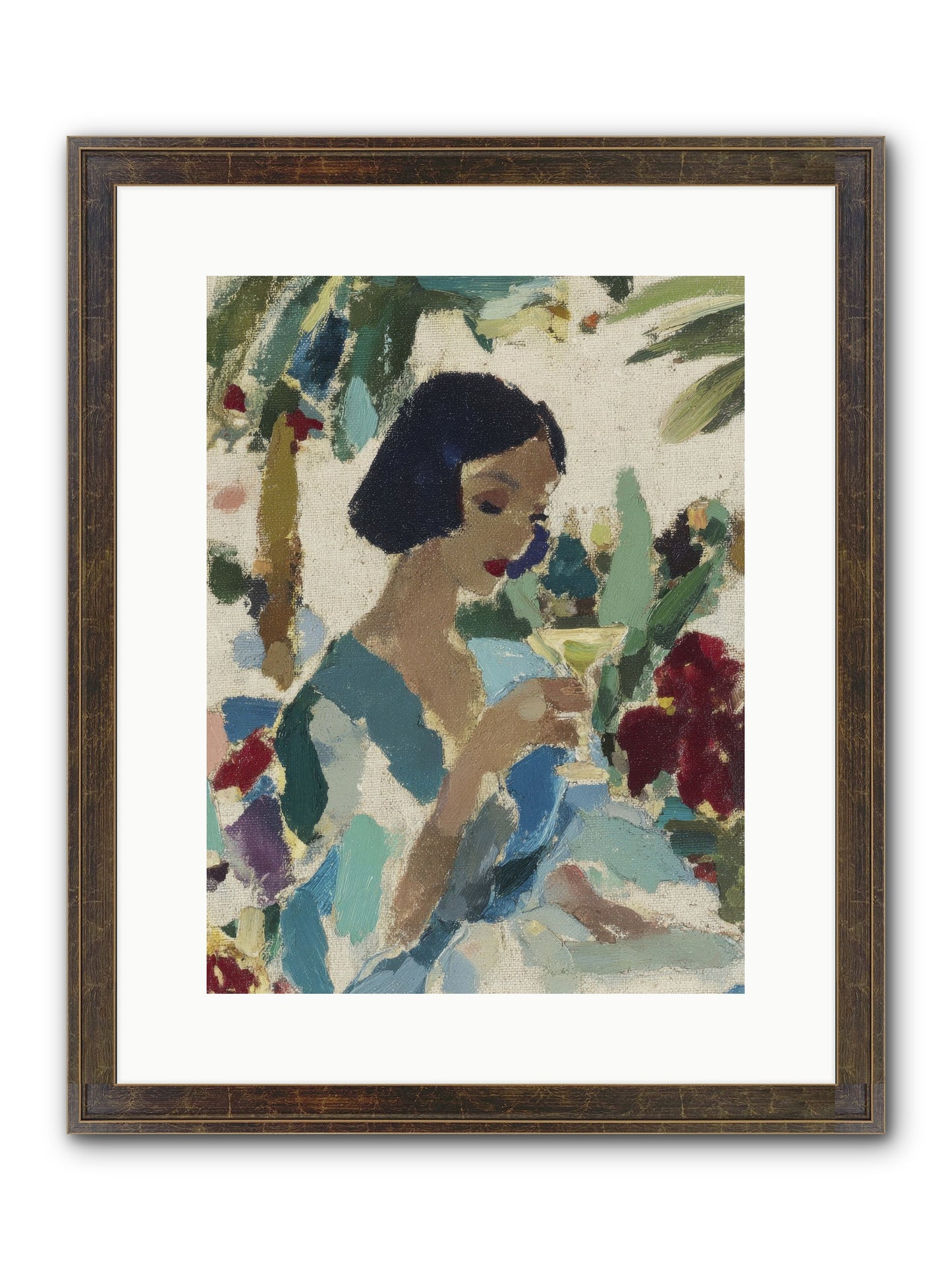 Salt Air And Bubbles Framed Print - Slimwoods Black/Gold 12x16