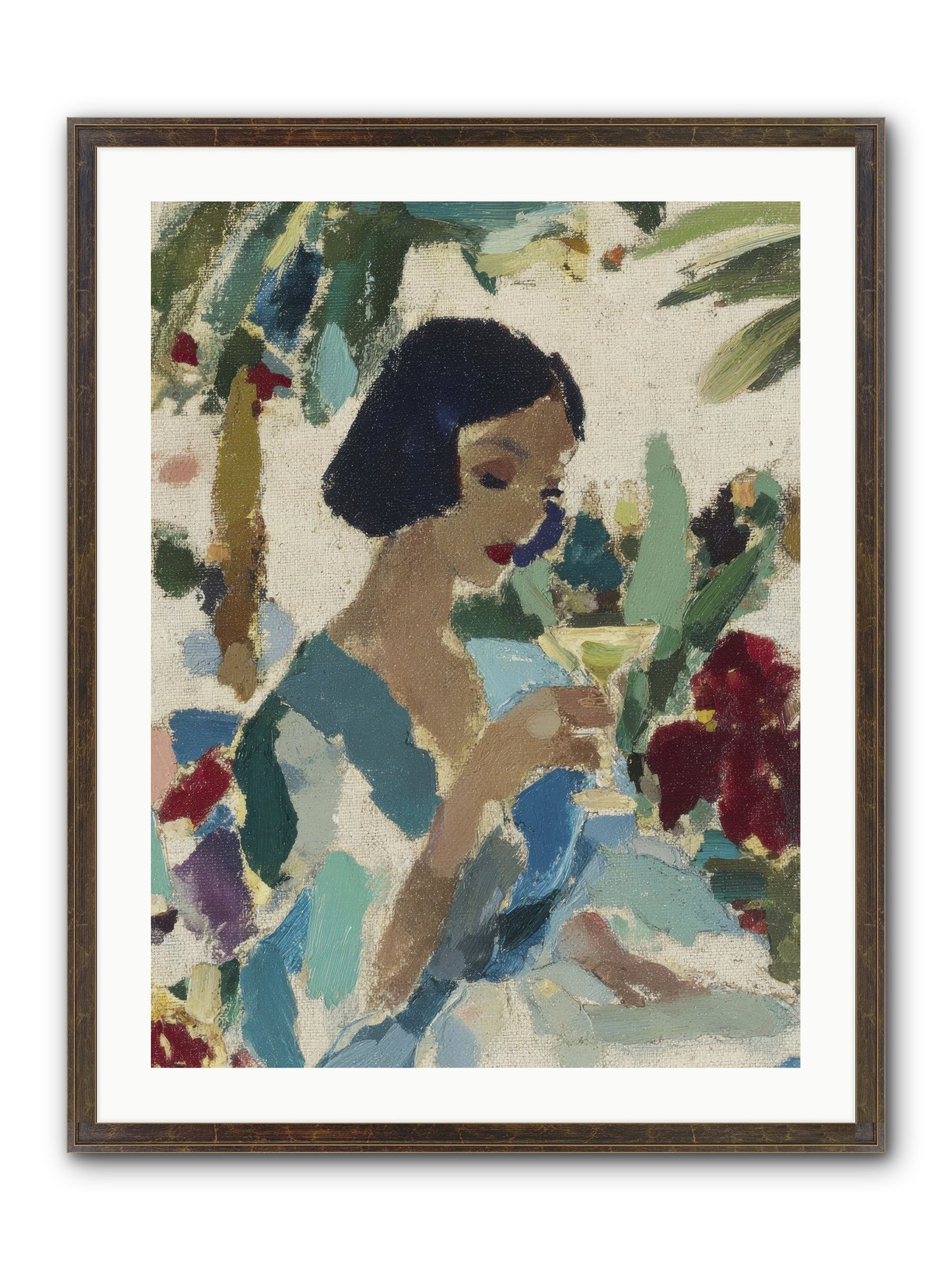 Salt Air And Bubbles Framed Print - Slimwoods Black/Gold 24x32