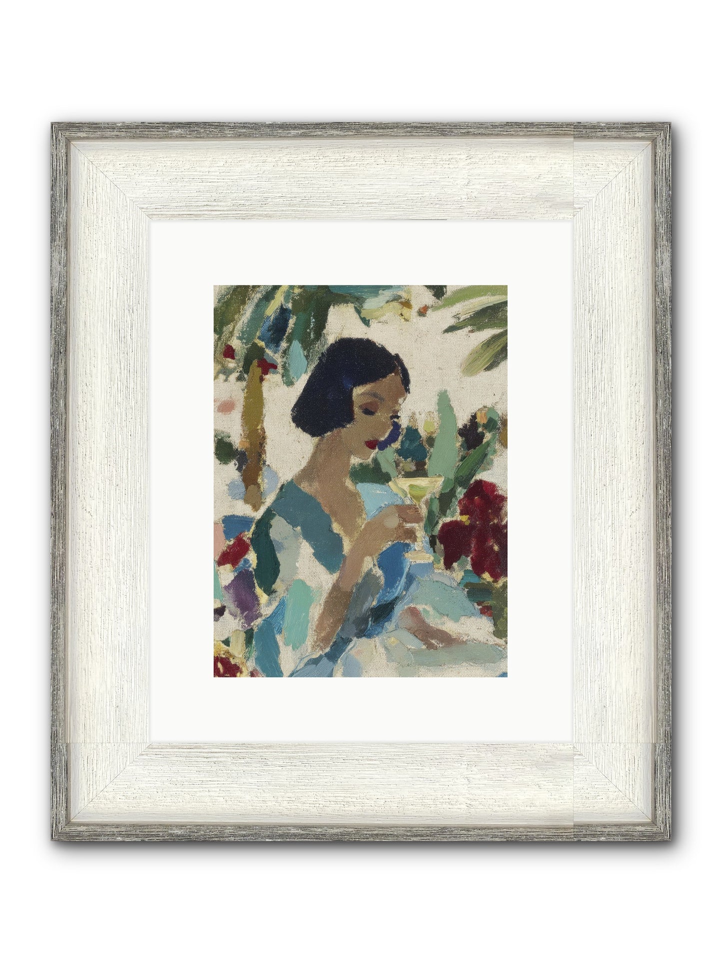 Salt Air And Bubbles Framed Print - Driftwood White 9x12