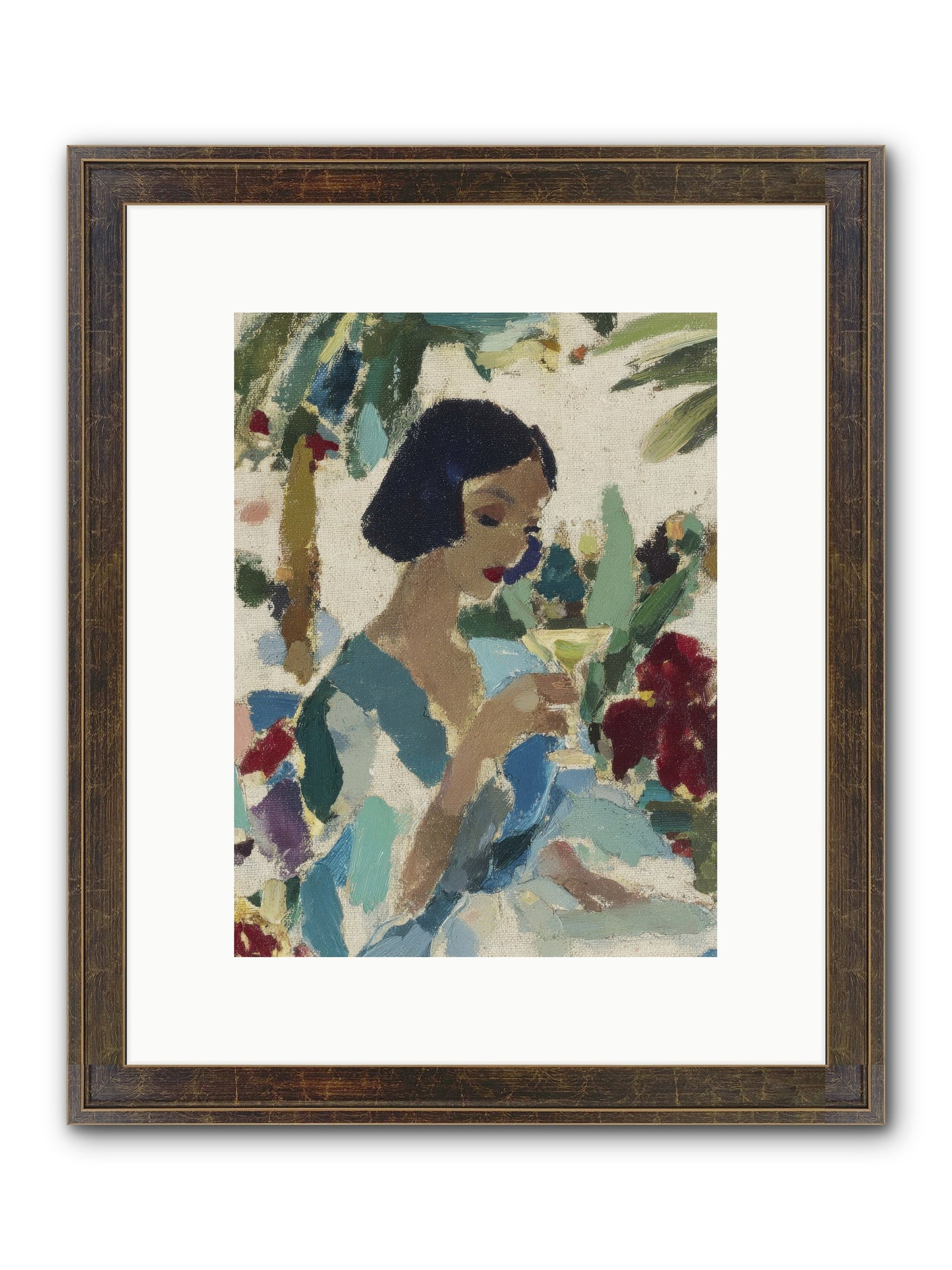 Salt Air And Bubbles Framed Print - Slimwoods Black/Gold 9x12