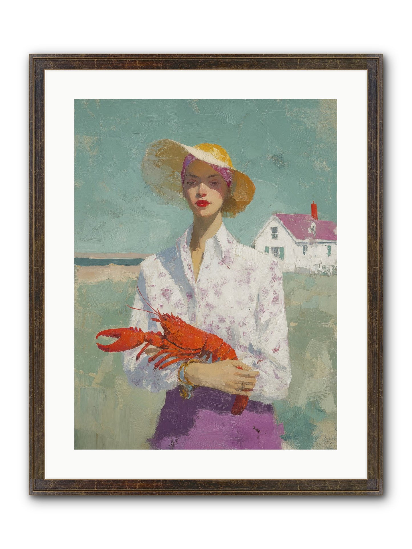 Salt Air Daughter Framed Print - Slimwoods Black/Gold 18x24