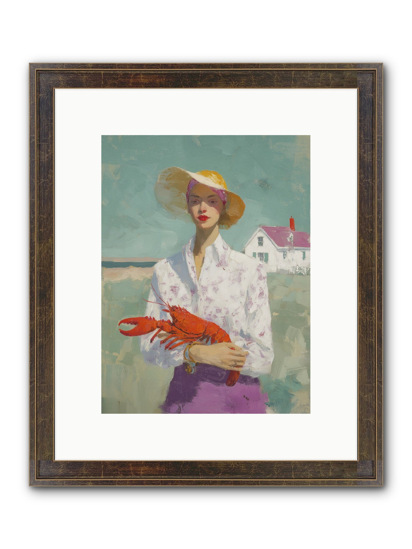 Salt Air Daughter Framed Print - Slimwoods Black/Gold 9x12