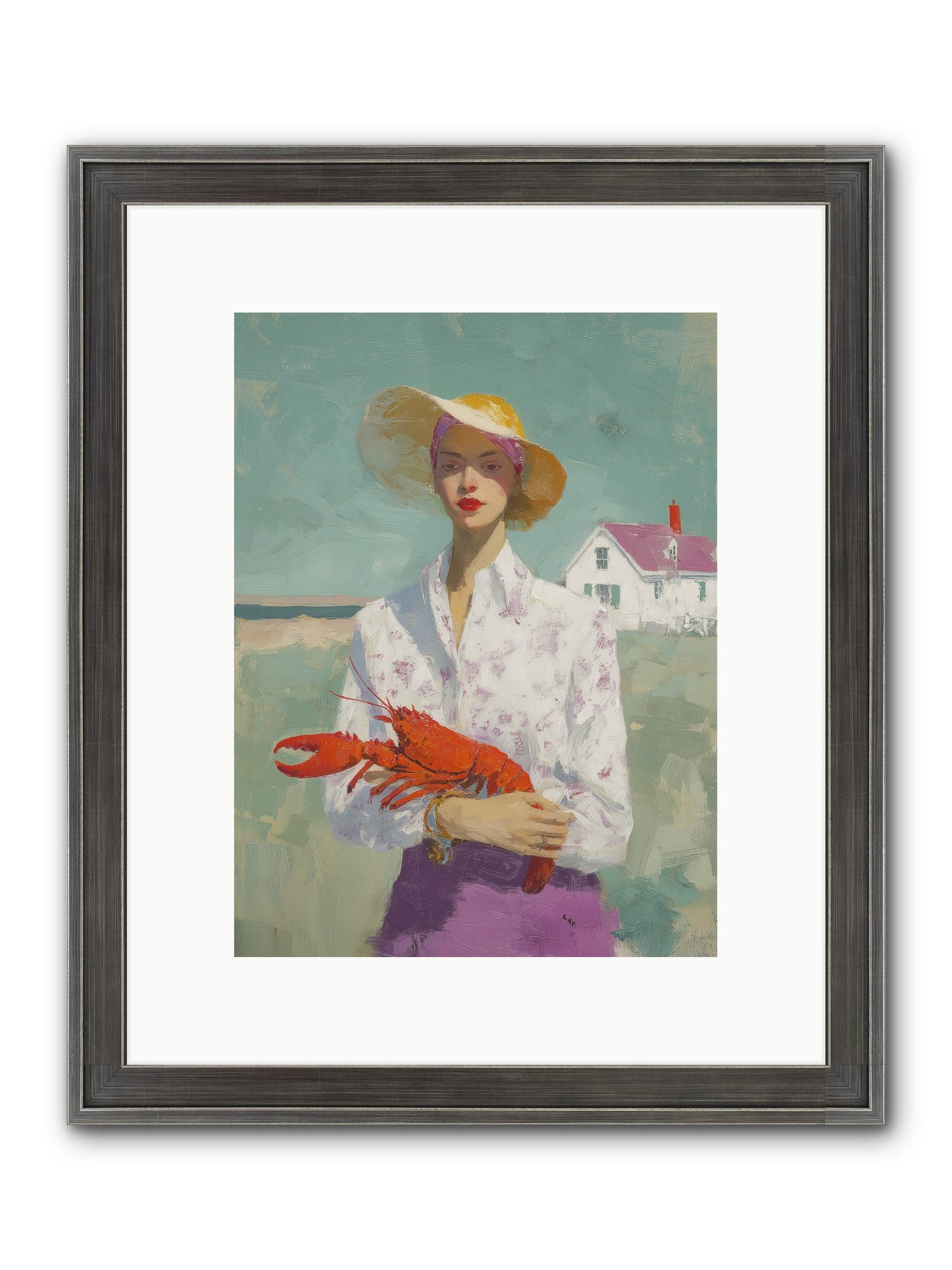 Salt Air Daughter Framed Print - Slimwoods Black/Silver 9x12