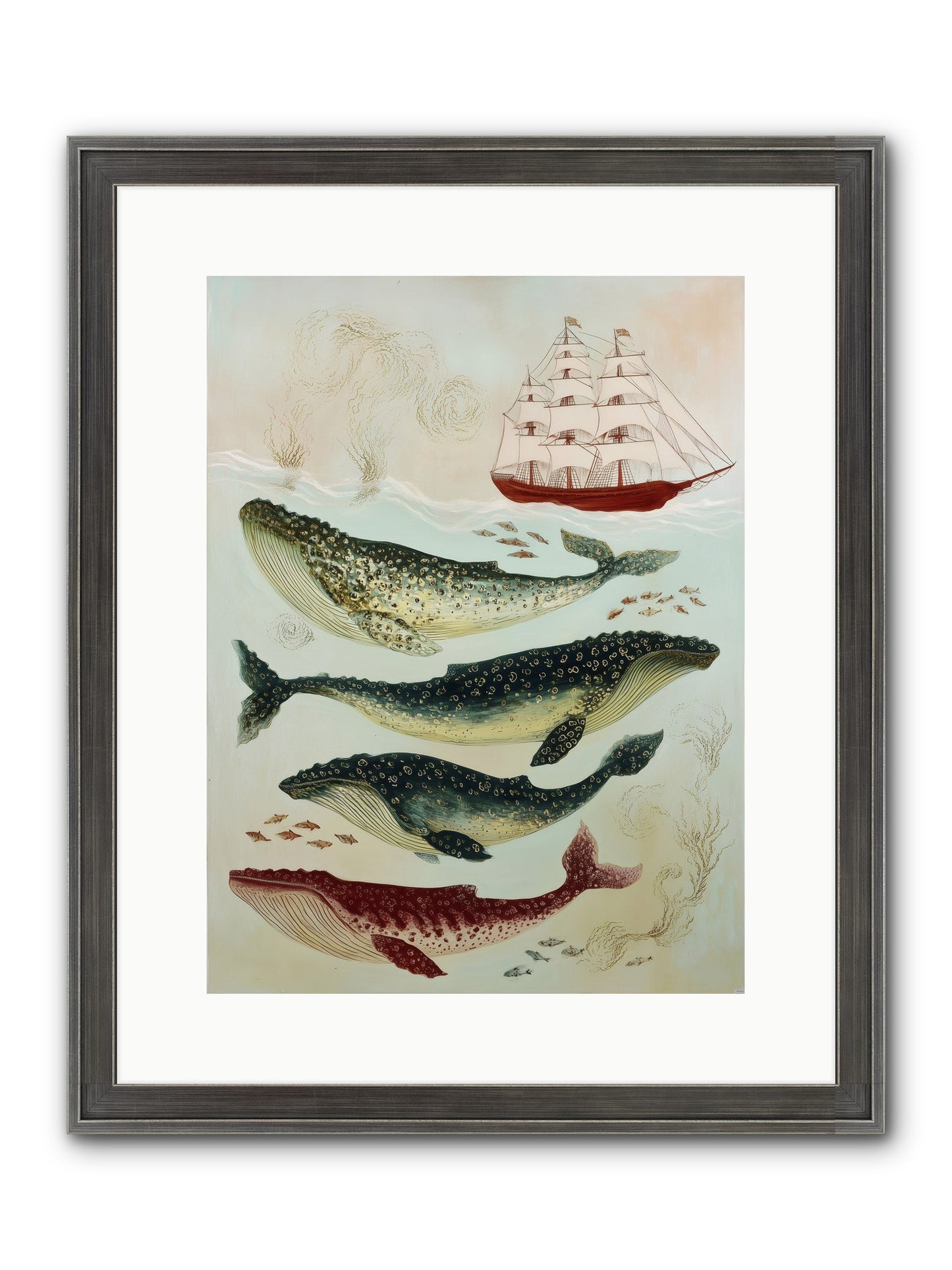 Salt Air Serenade Framed Print - Slimwoods Black/Silver 12x16