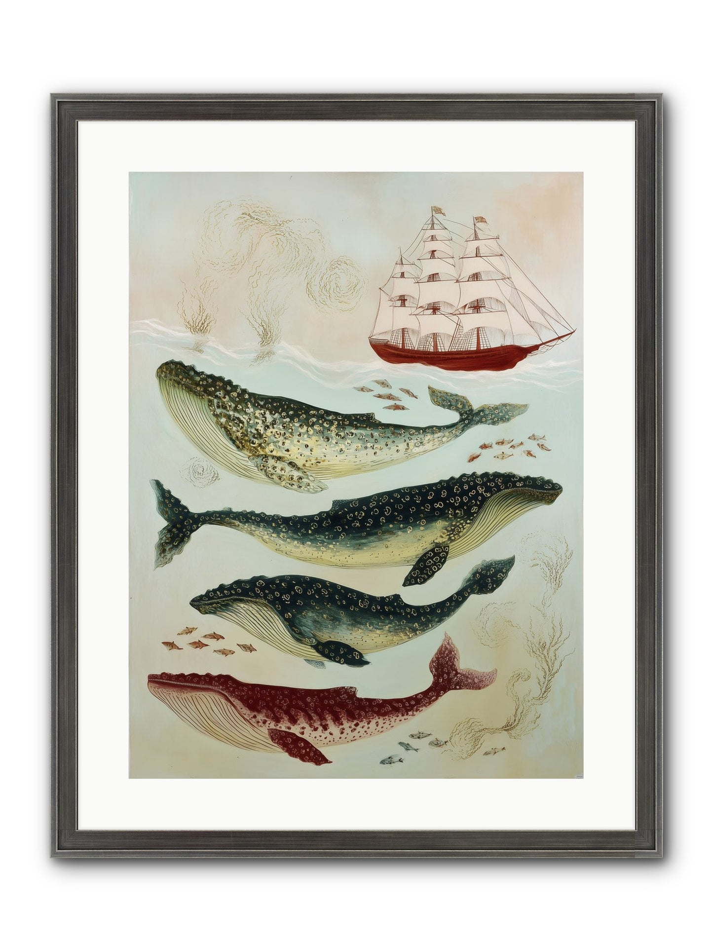 Salt Air Serenade Framed Print - Slimwoods Black/Silver 18x24