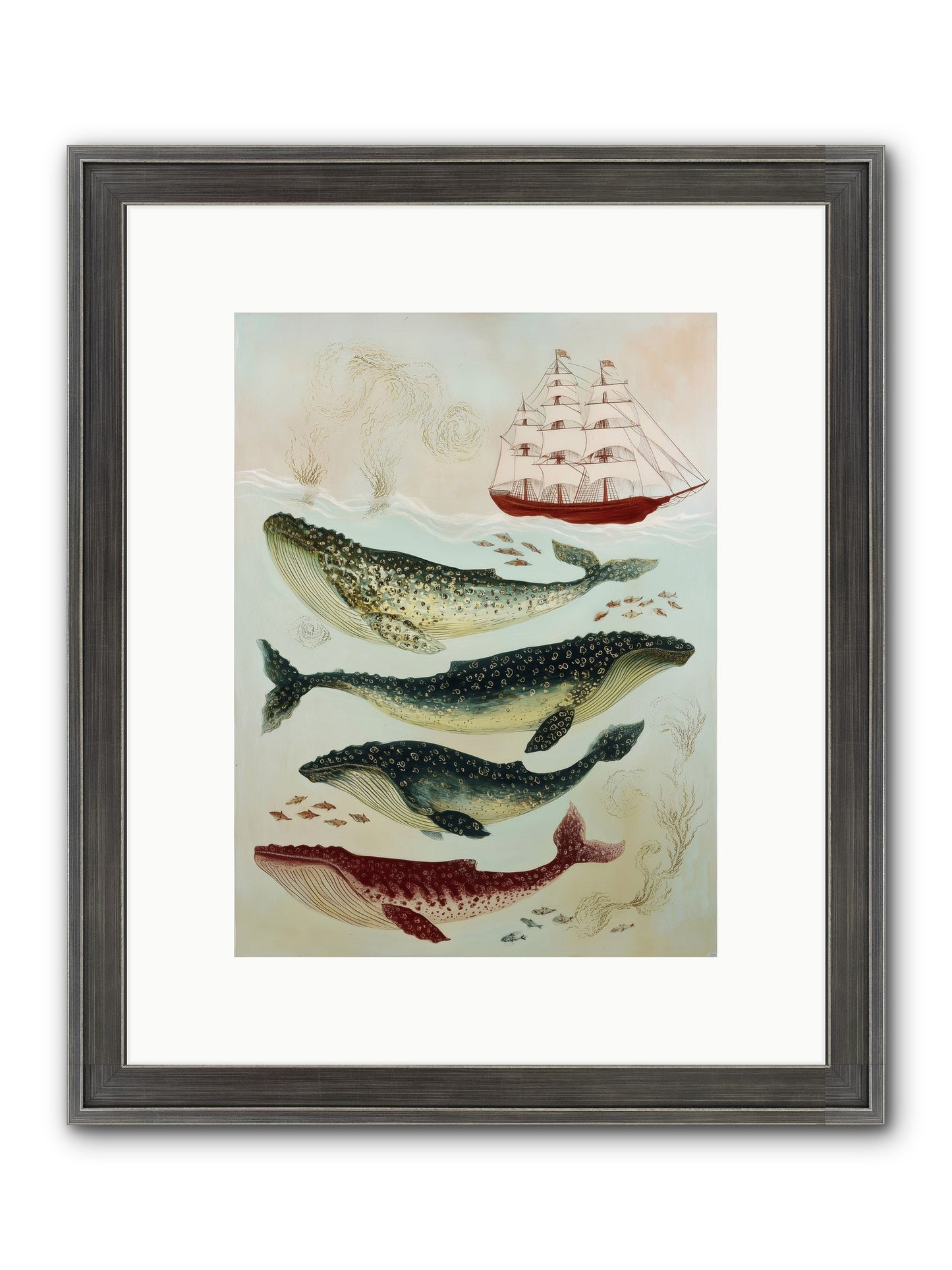 Salt Air Serenade Framed Print - Slimwoods Black/Silver 9x12