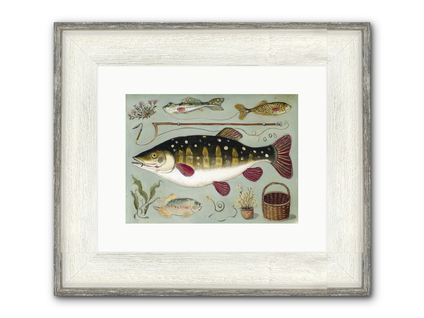 Salt Life Story Framed Print - Driftwood White 12x9