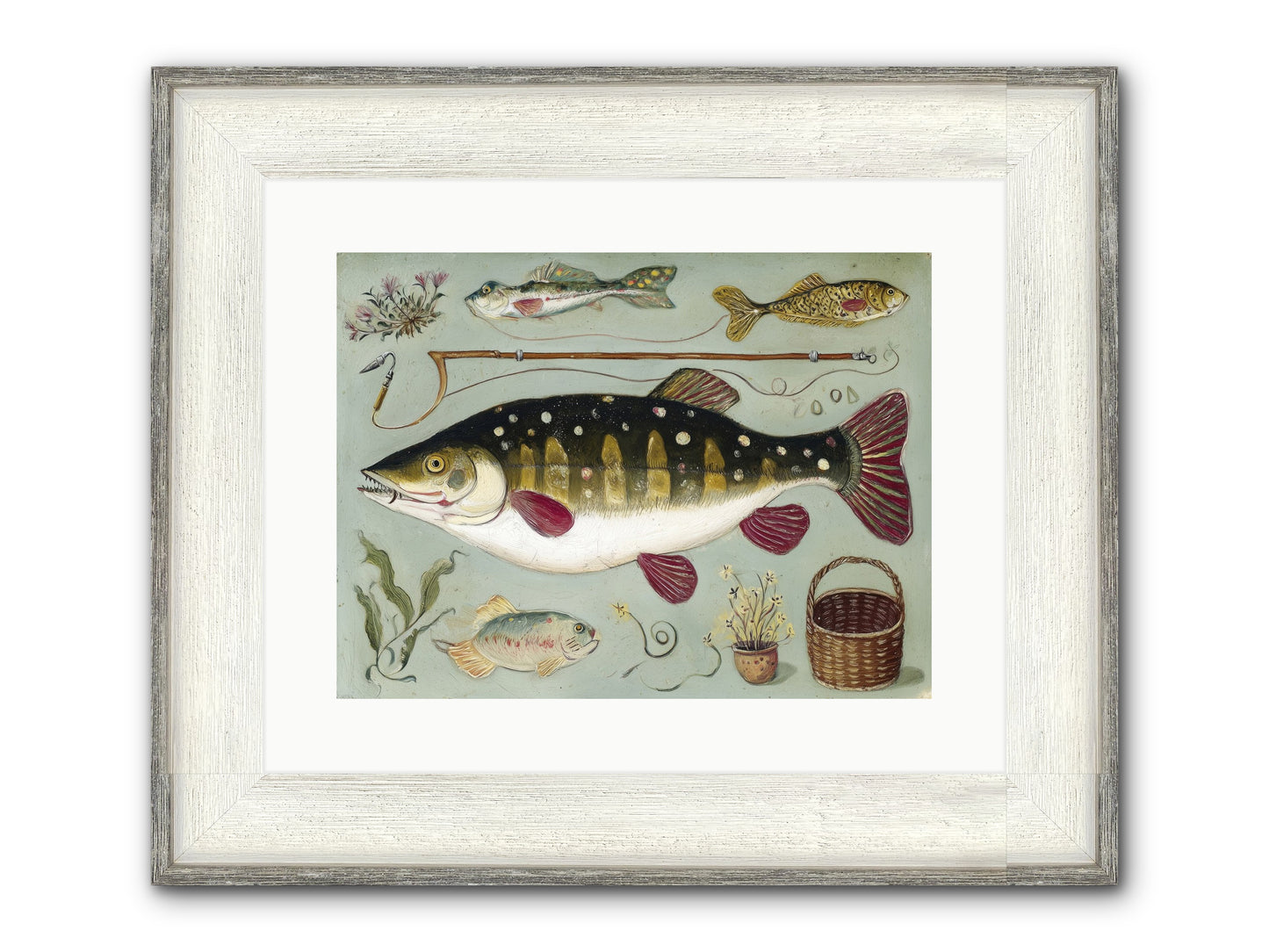 Salt Life Story Framed Print - Driftwood White 16x12