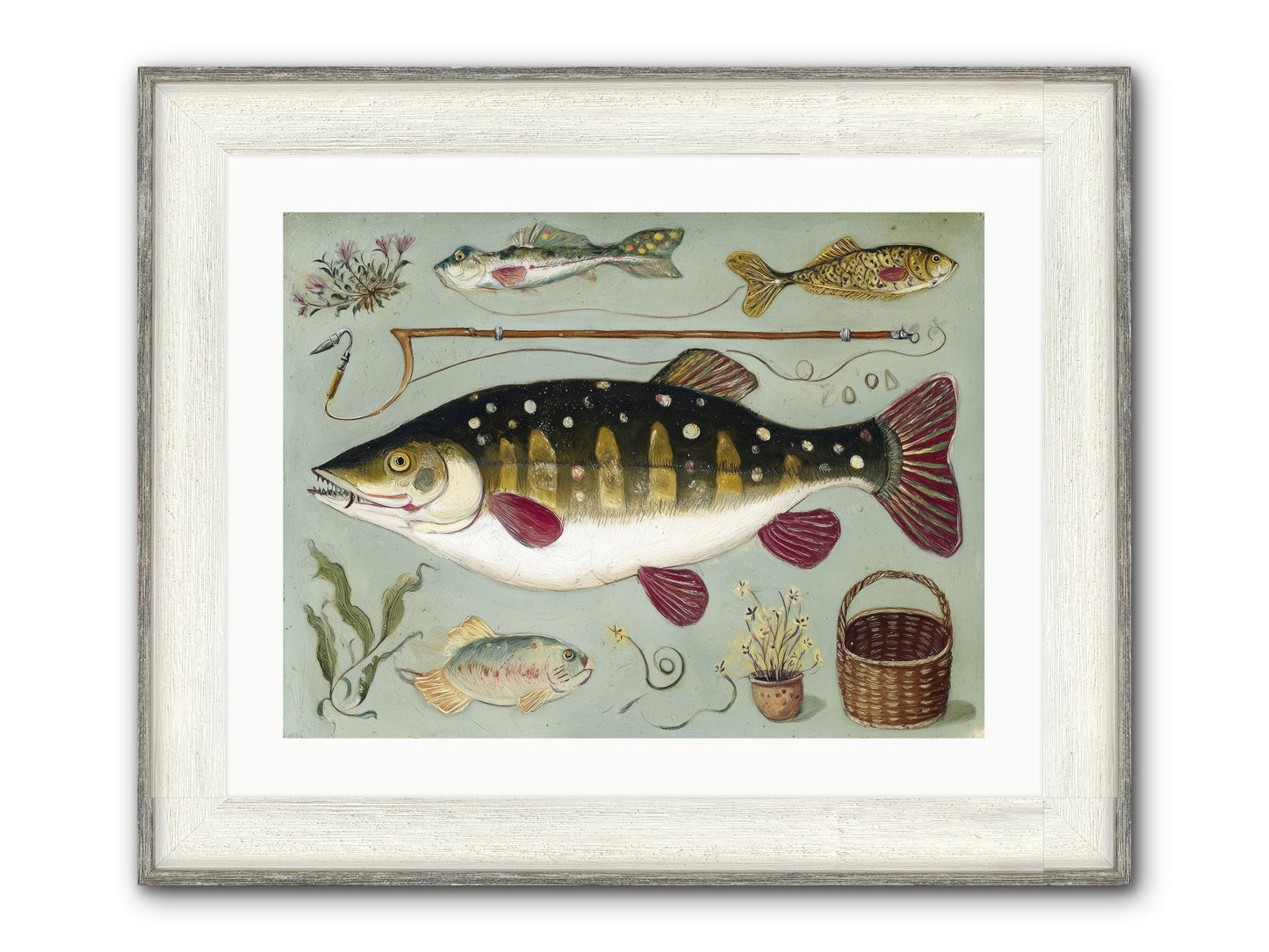 Salt Life Story Framed Print - Driftwood White 24x18