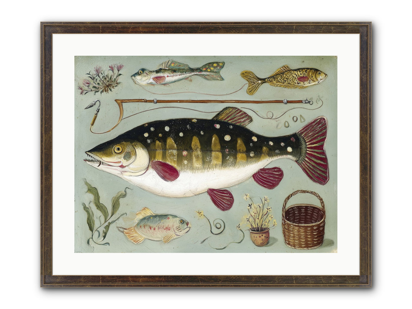 Salt Life Story Framed Print - Slimwoods Black/Gold 24x18