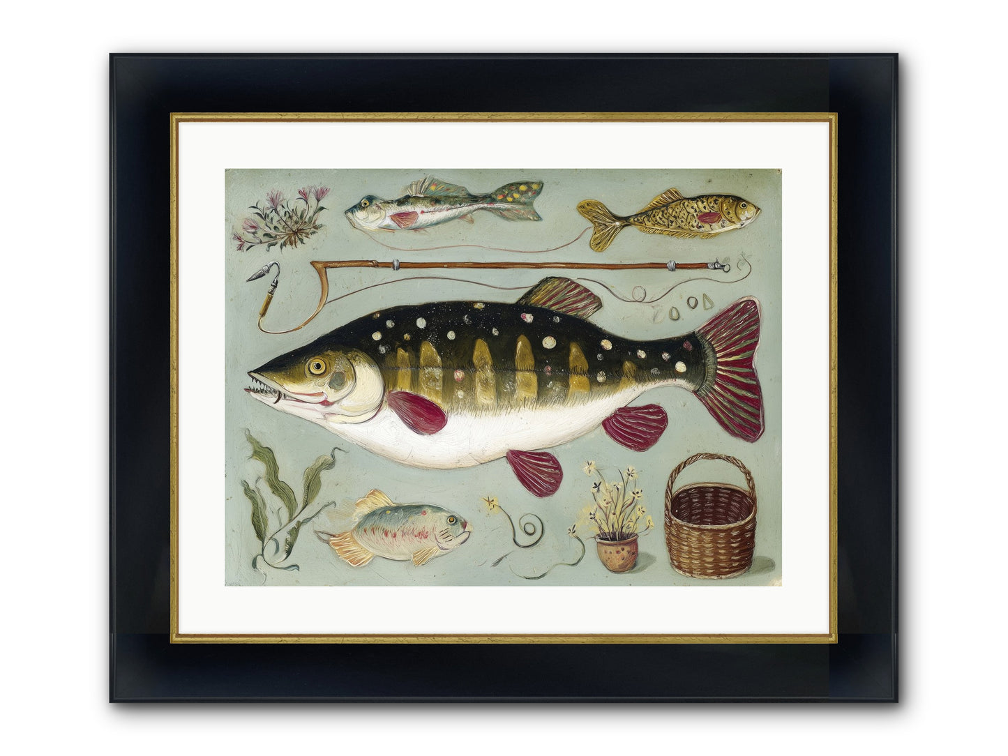 Salt Life Story Framed Print - Wide Black w/Gold 24x18