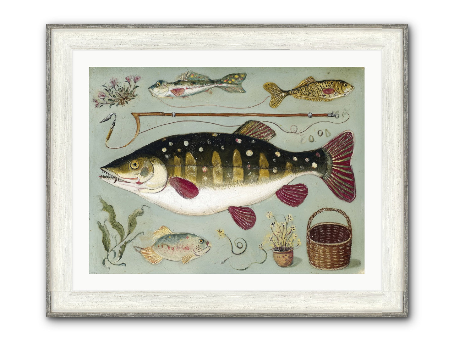 Salt Life Story Framed Print - Driftwood White 32x24