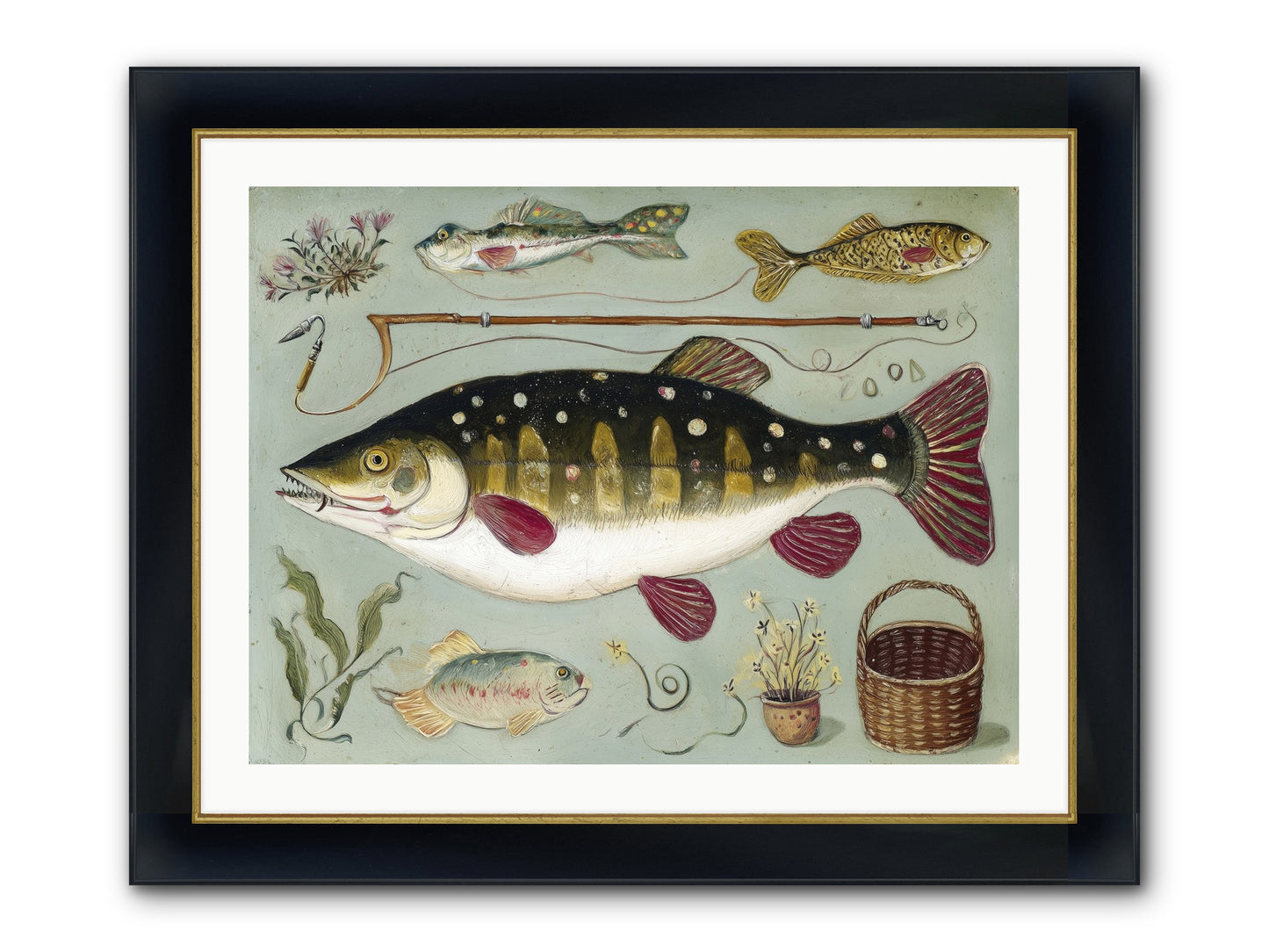 Salt Life Story Framed Print - Wide Black w/Gold 32x24