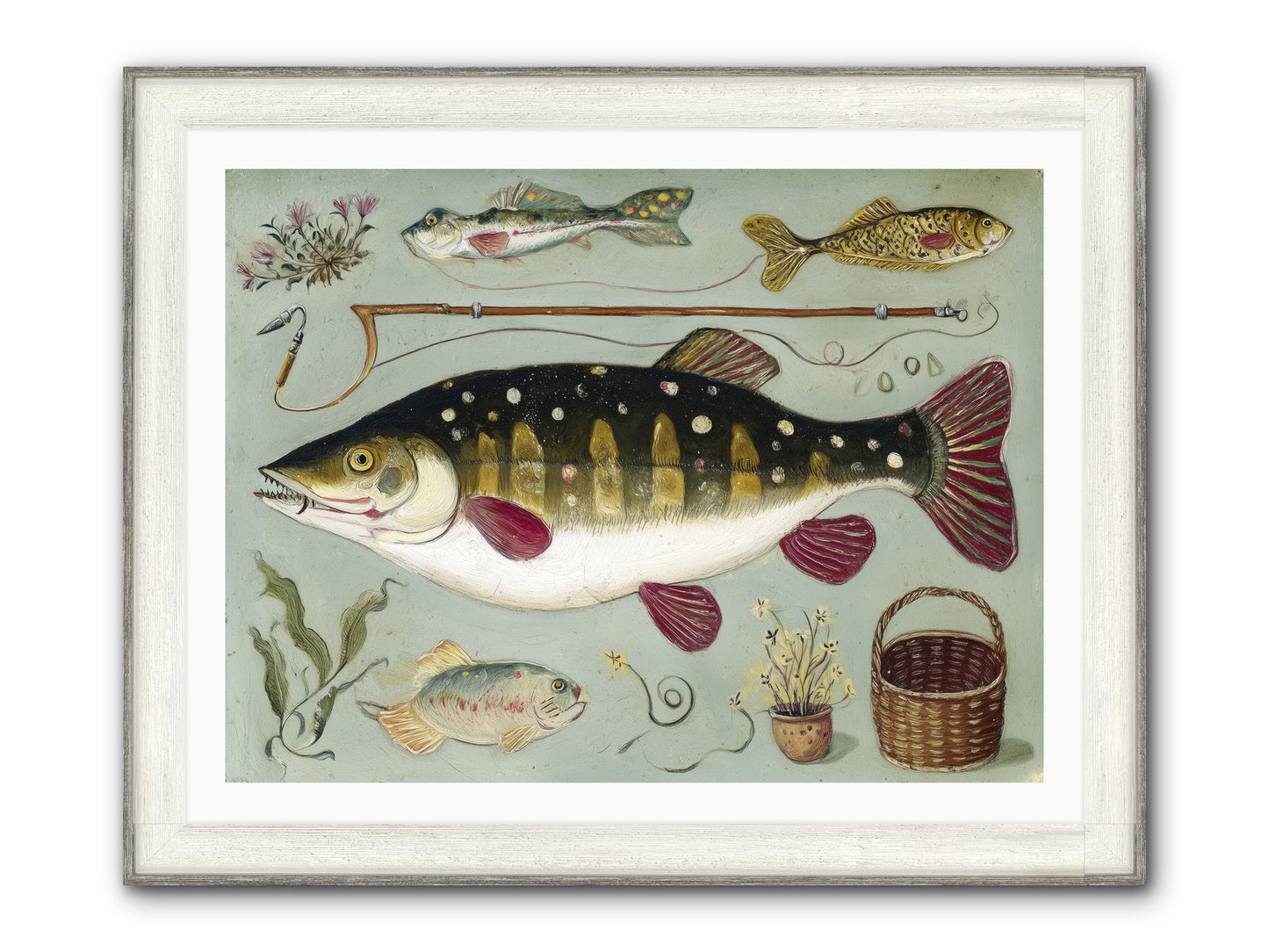 Salt Life Story Framed Print - Driftwood White 40x30