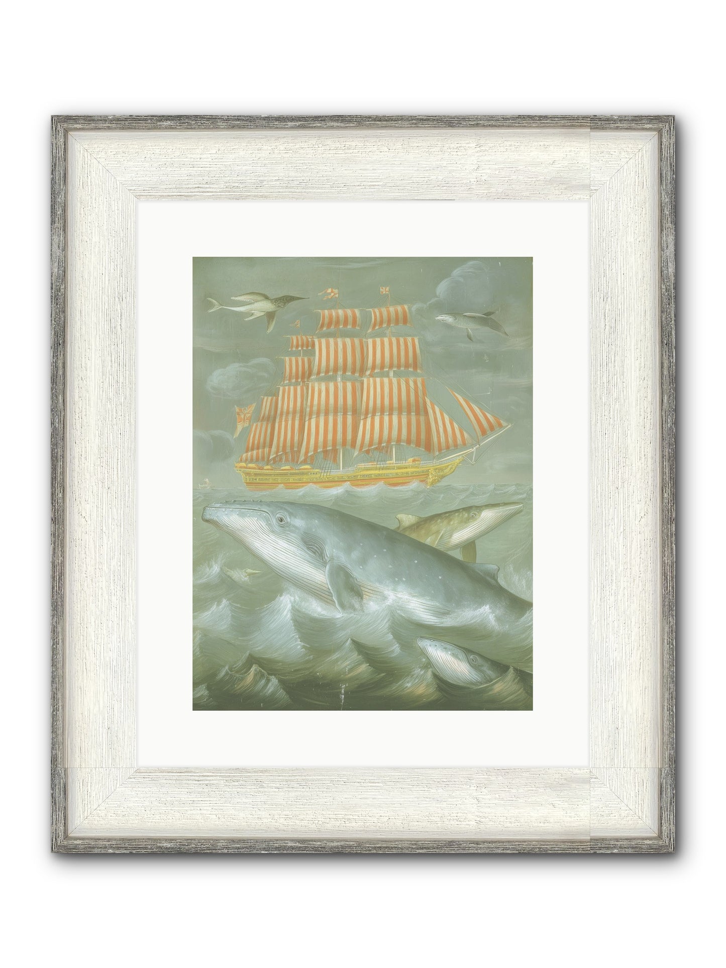Saltwater Ghosts Framed Print - Driftwood White 12x16