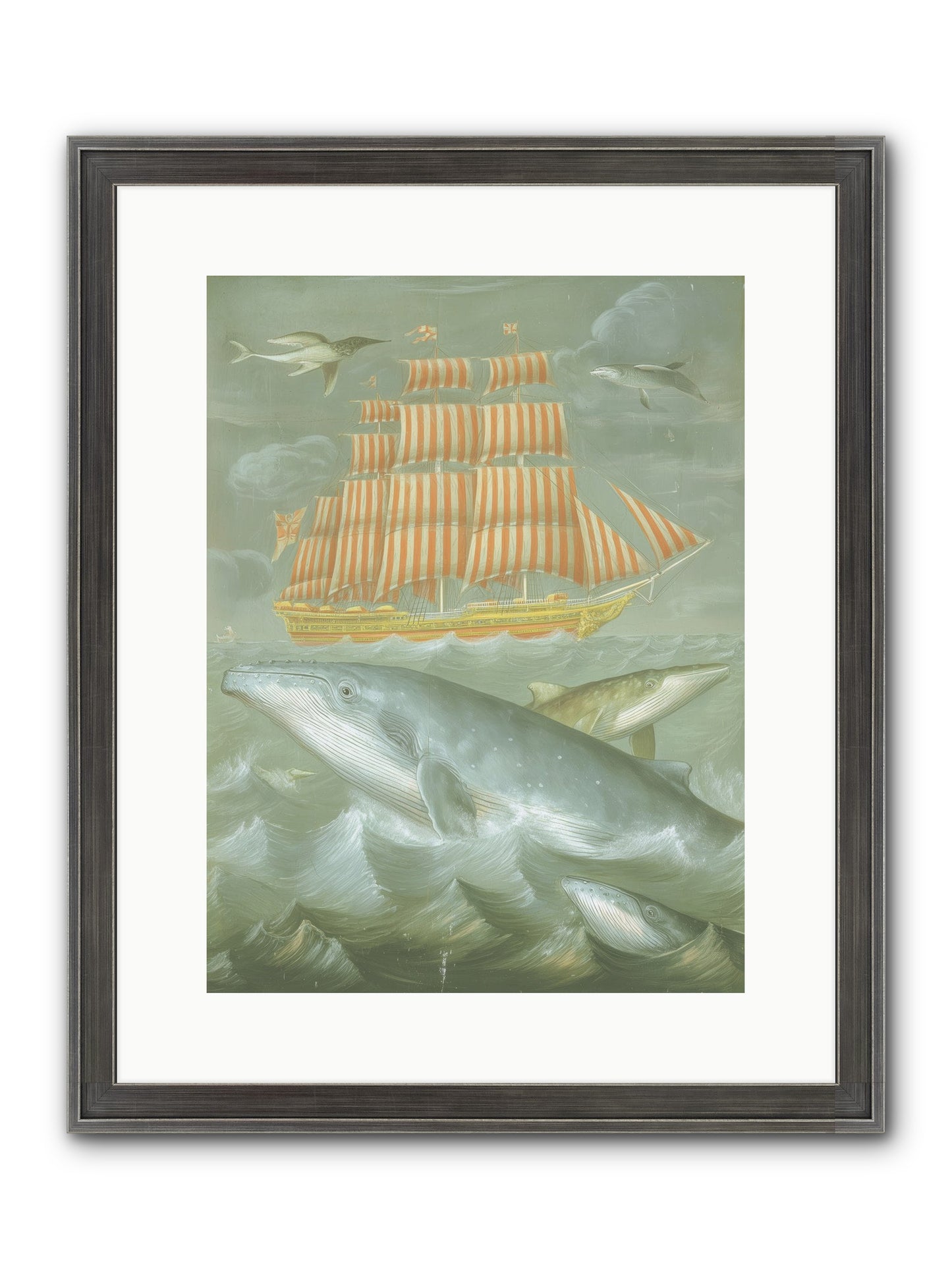 Saltwater Ghosts Framed Print - Slimwoods Black/Silver 12x16