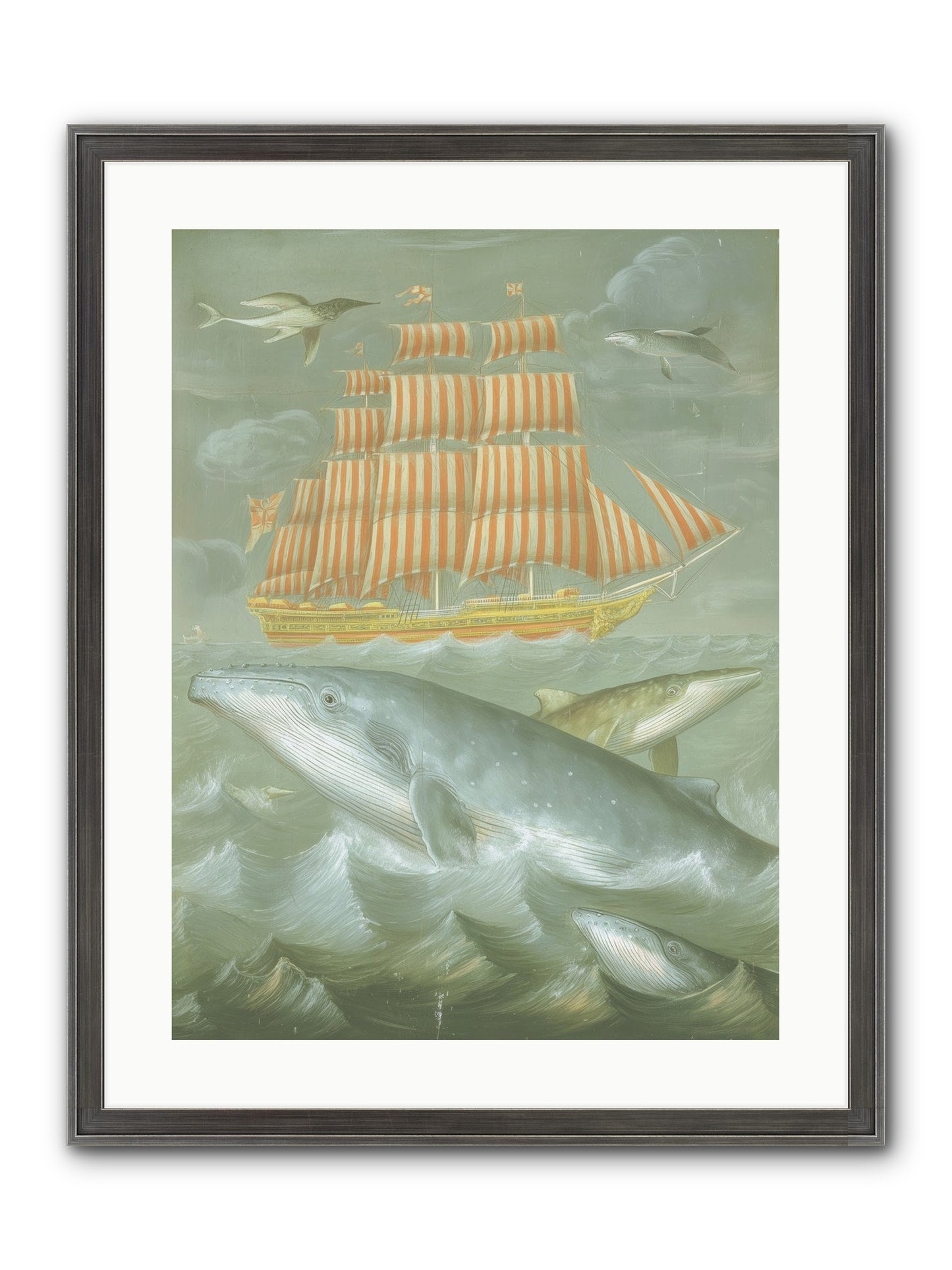 Saltwater Ghosts Framed Print - Slimwoods Black/Silver 18x24