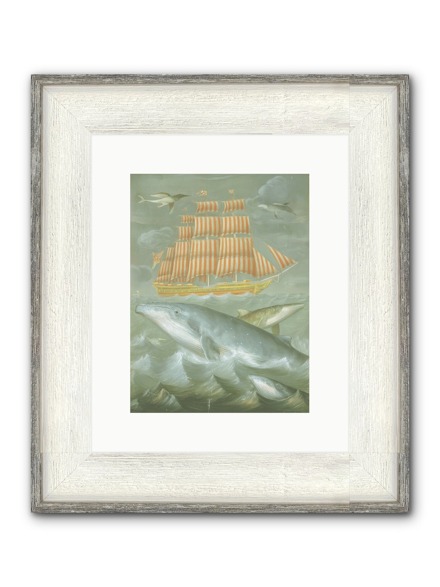 Saltwater Ghosts Framed Print - Driftwood White 9x12