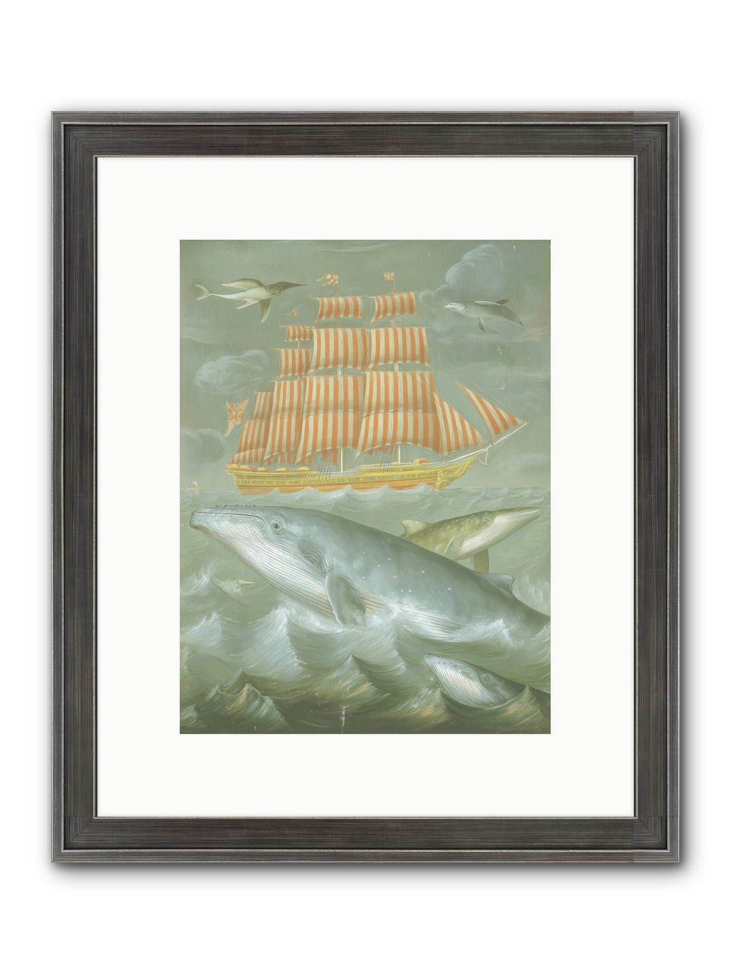 Saltwater Ghosts Framed Print - Slimwoods Black/Silver 9x12