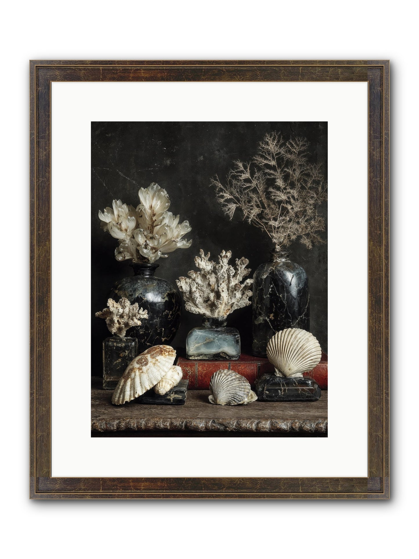 Saltwater Sonnets Framed Print - Slimwoods Black/Gold 12x16