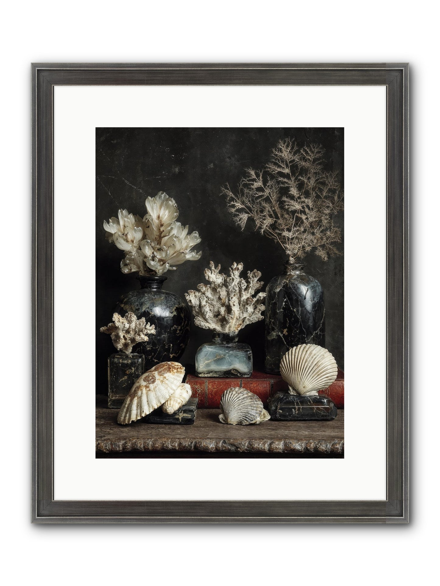 Saltwater Sonnets Framed Print - Slimwoods Black/Silver 12x16