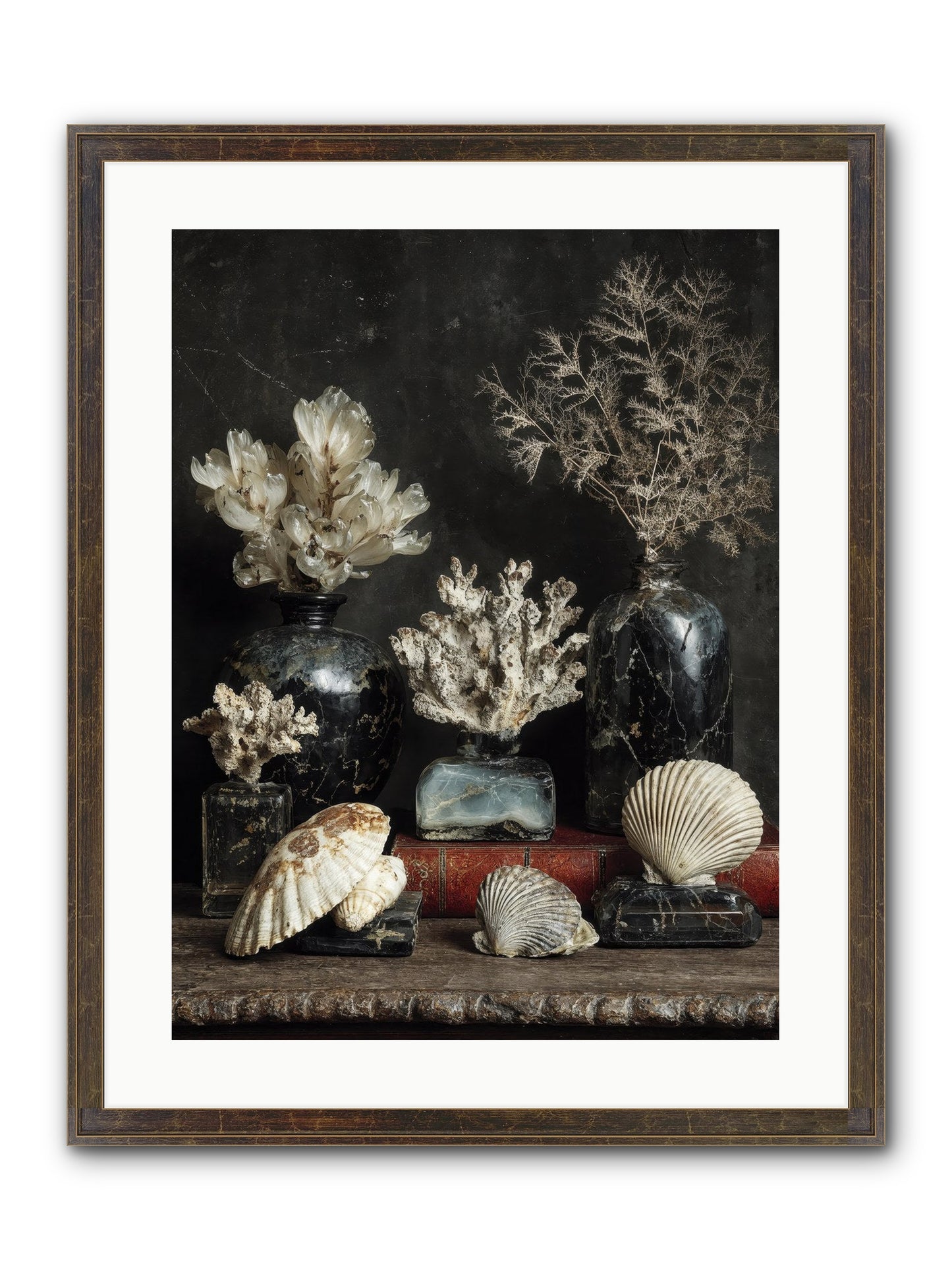 Saltwater Sonnets Framed Print - Slimwoods Black/Gold 18x24