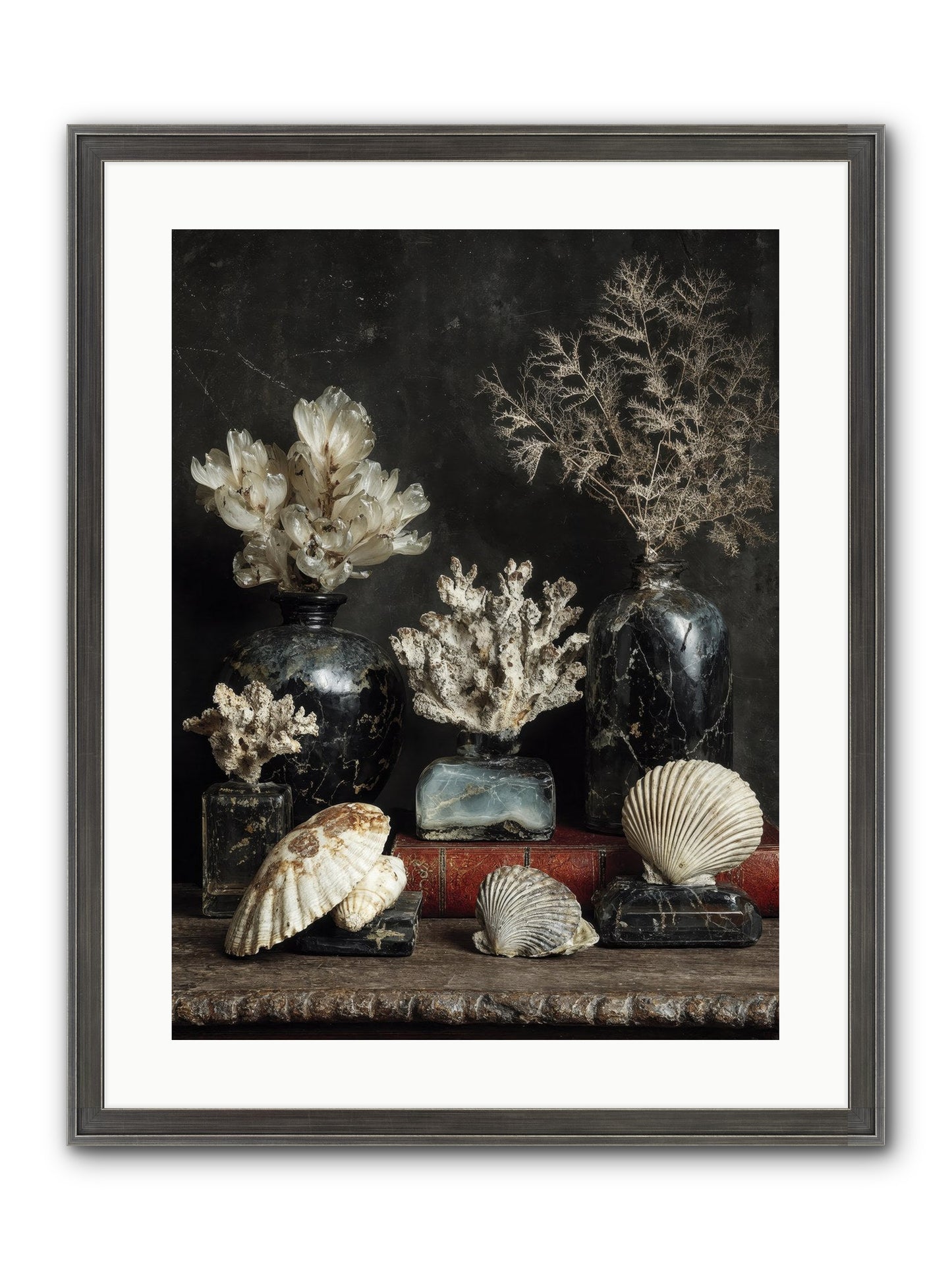 Saltwater Sonnets Framed Print - Slimwoods Black/Silver 18x24