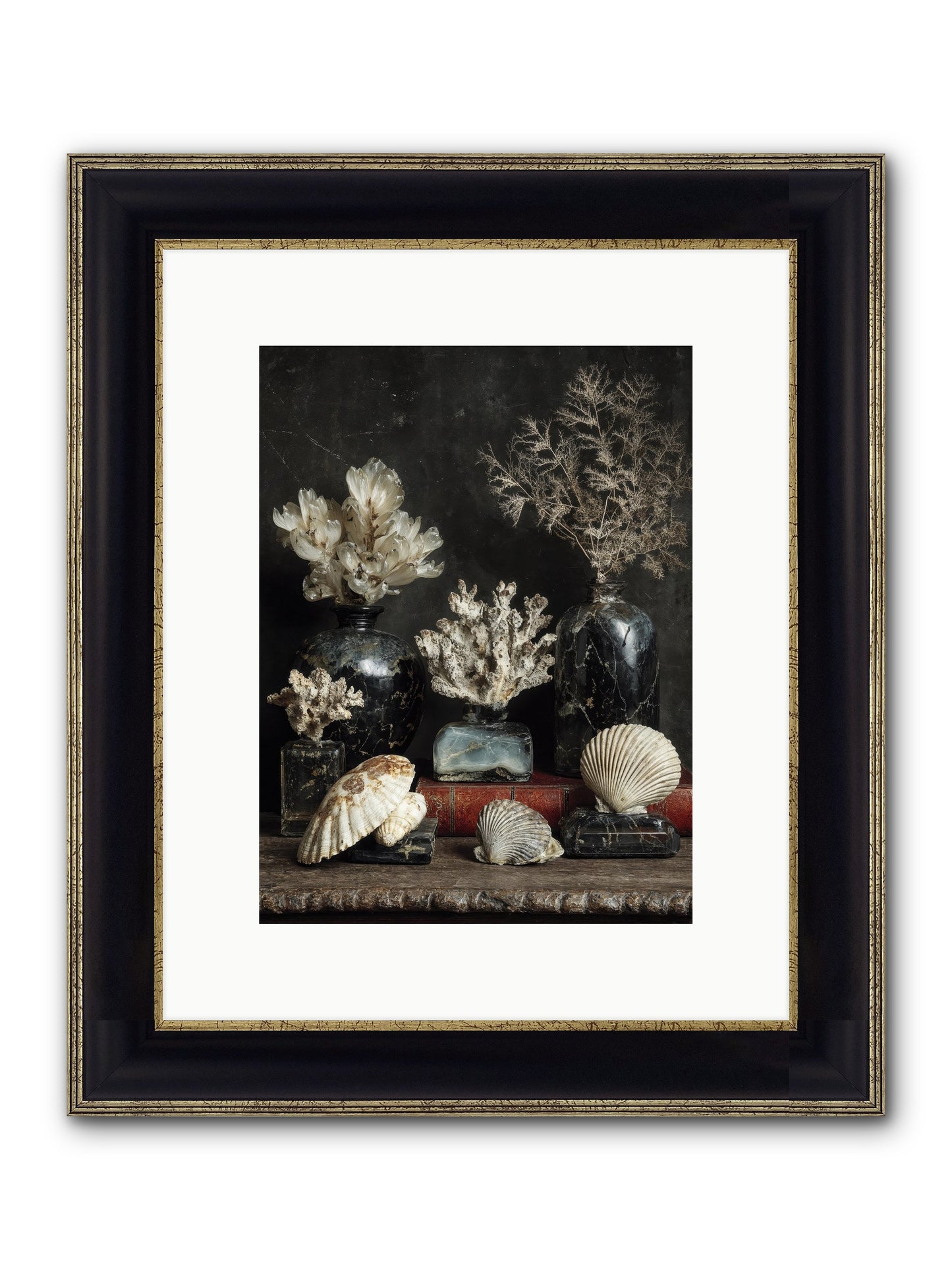 Saltwater Sonnets Framed Print - Black & Gold 9x12