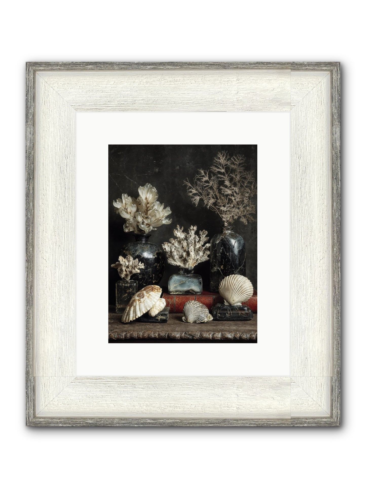 Saltwater Sonnets Framed Print - Driftwood White 9x12