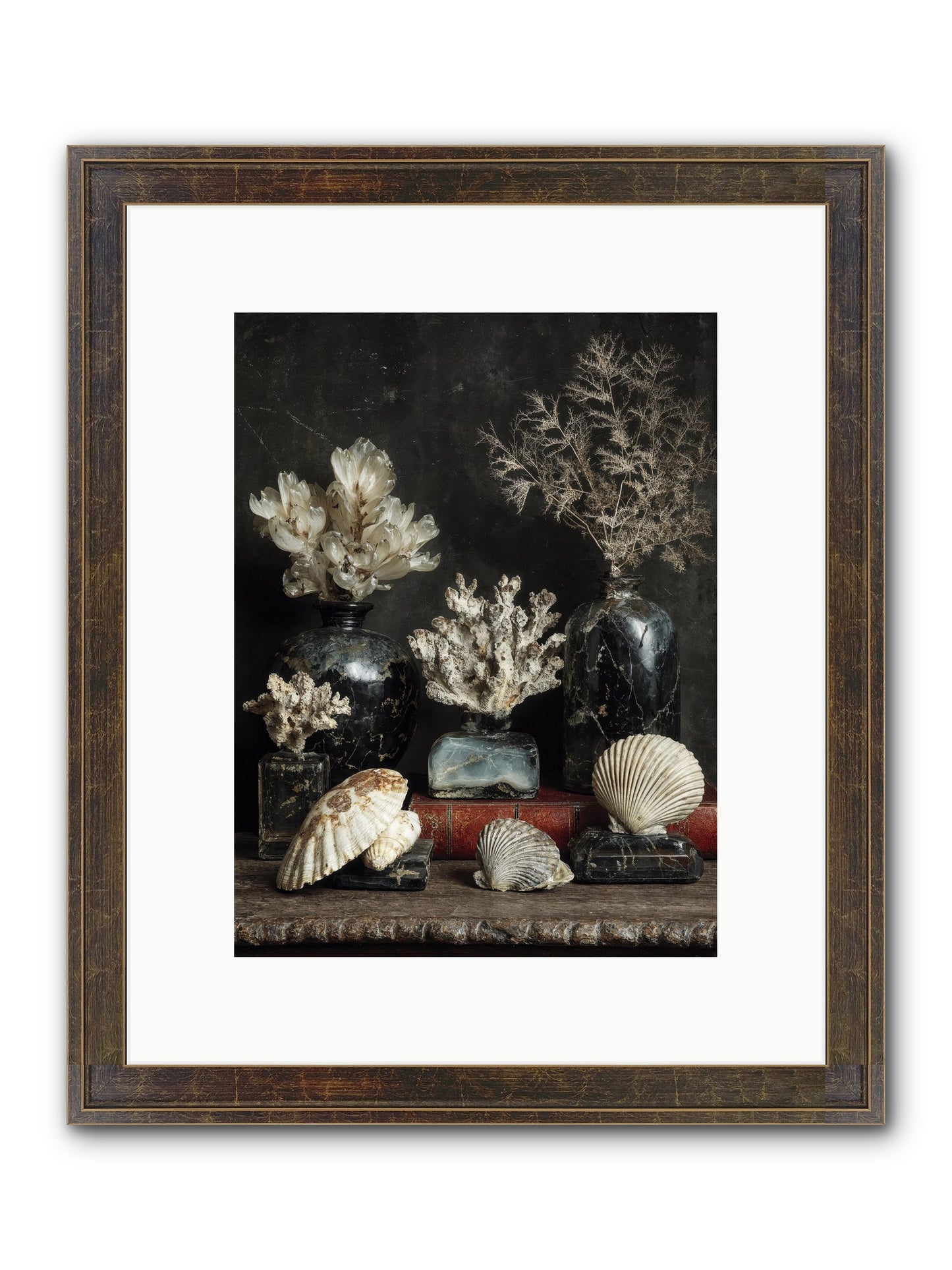 Saltwater Sonnets Framed Print - Slimwoods Black/Gold 9x12