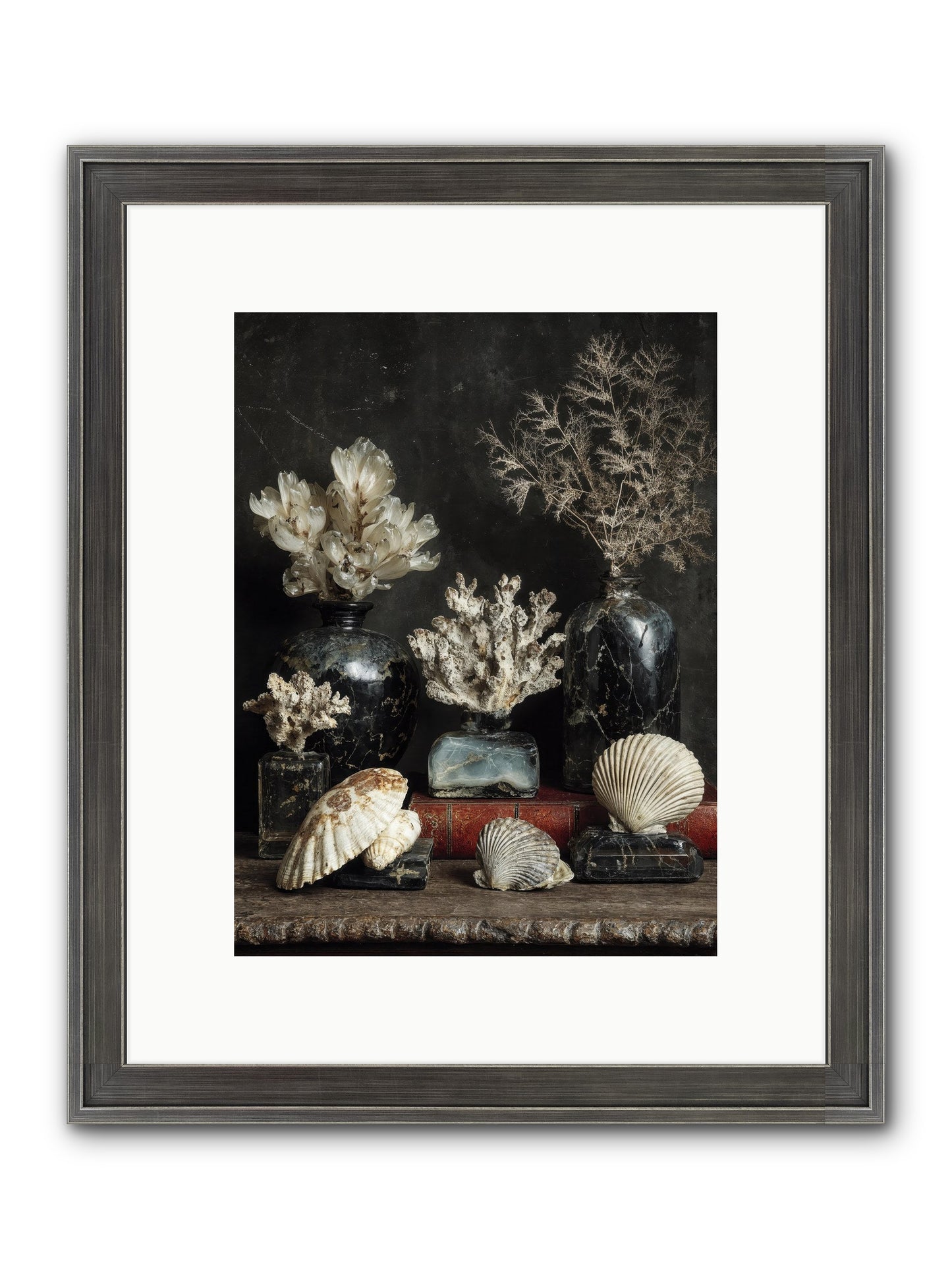 Saltwater Sonnets Framed Print - Slimwoods Black/Silver 9x12