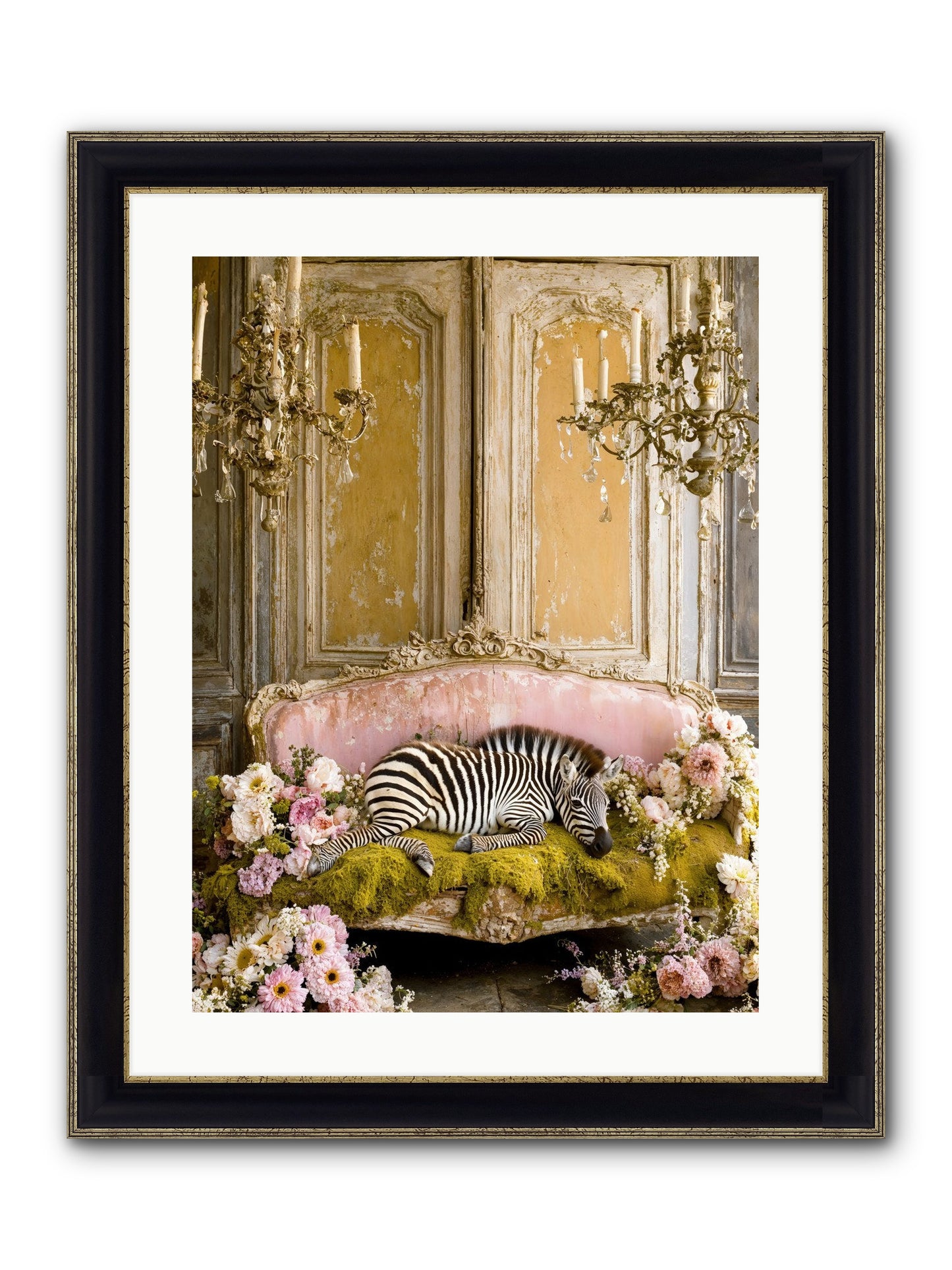 Sanctuary Of Wild Wonder Framed Print - Black & Gold 18x24