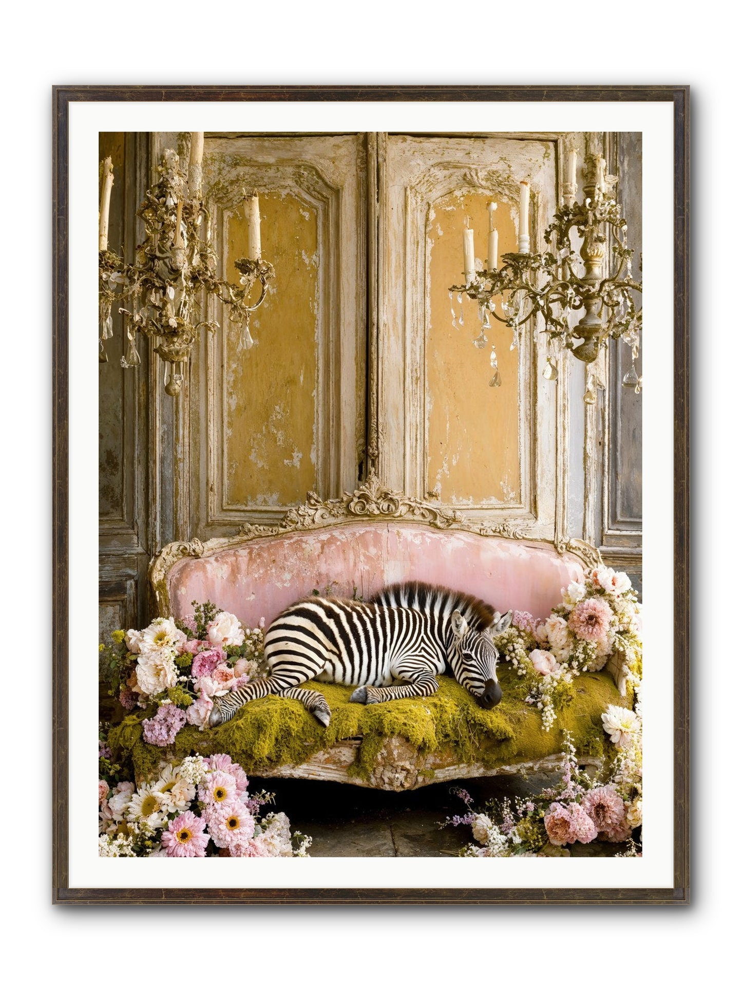 Sanctuary Of Wild Wonder Framed Print - Slimwoods Black/Gold 36x48