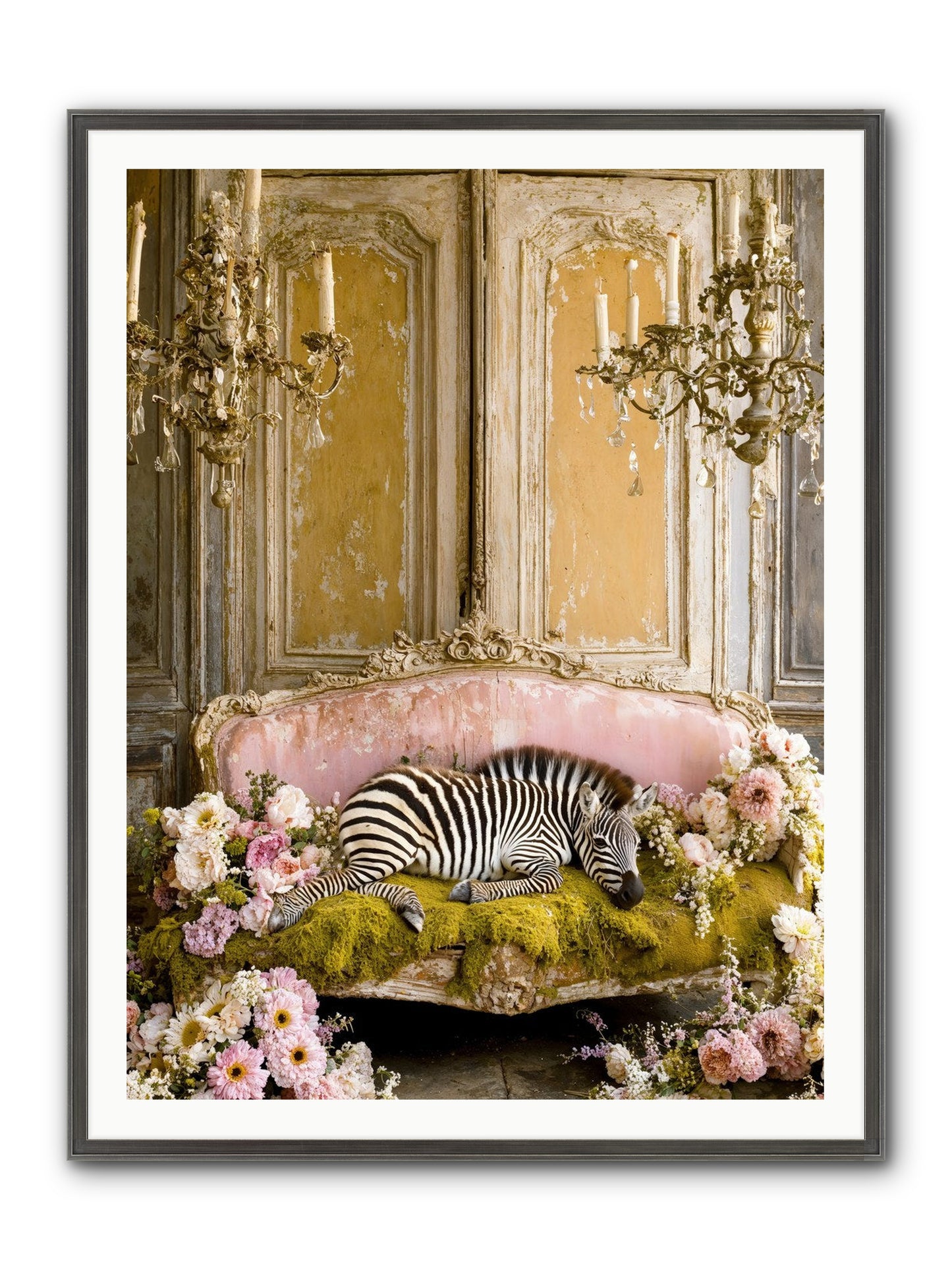 Sanctuary Of Wild Wonder Framed Print - Slimwoods Black/Silver 36x48
