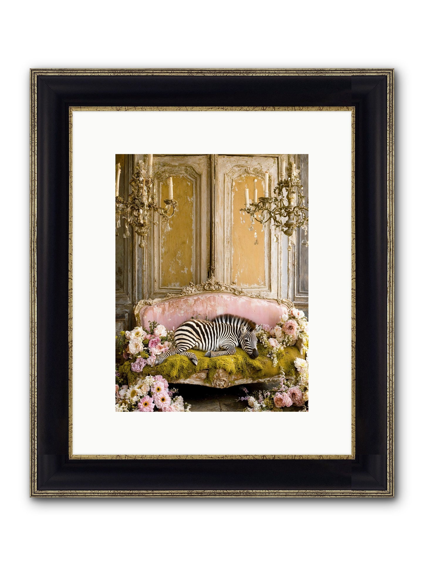 Sanctuary Of Wild Wonder Framed Print - Black & Gold 9x12